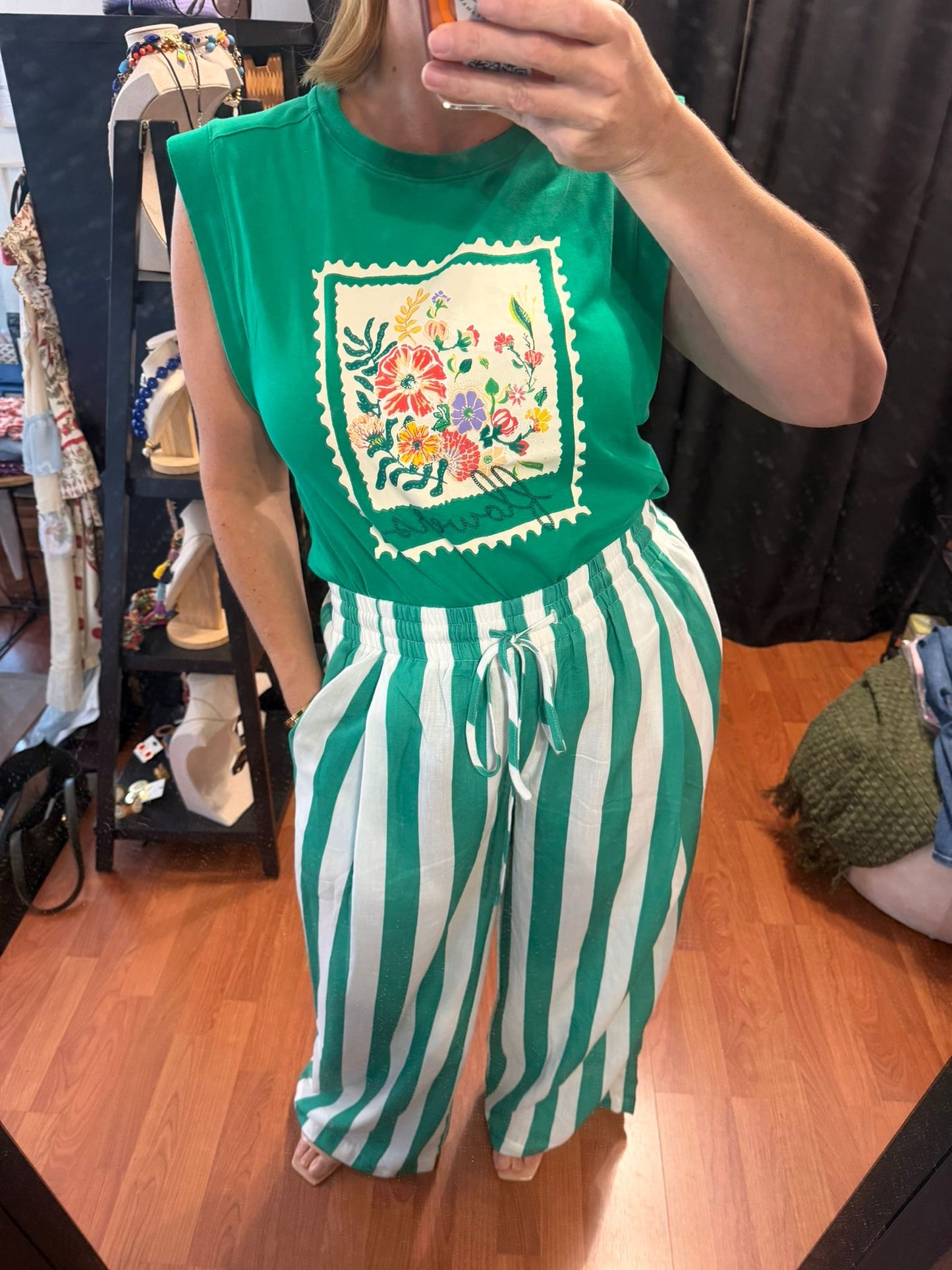 Garden in Green Top