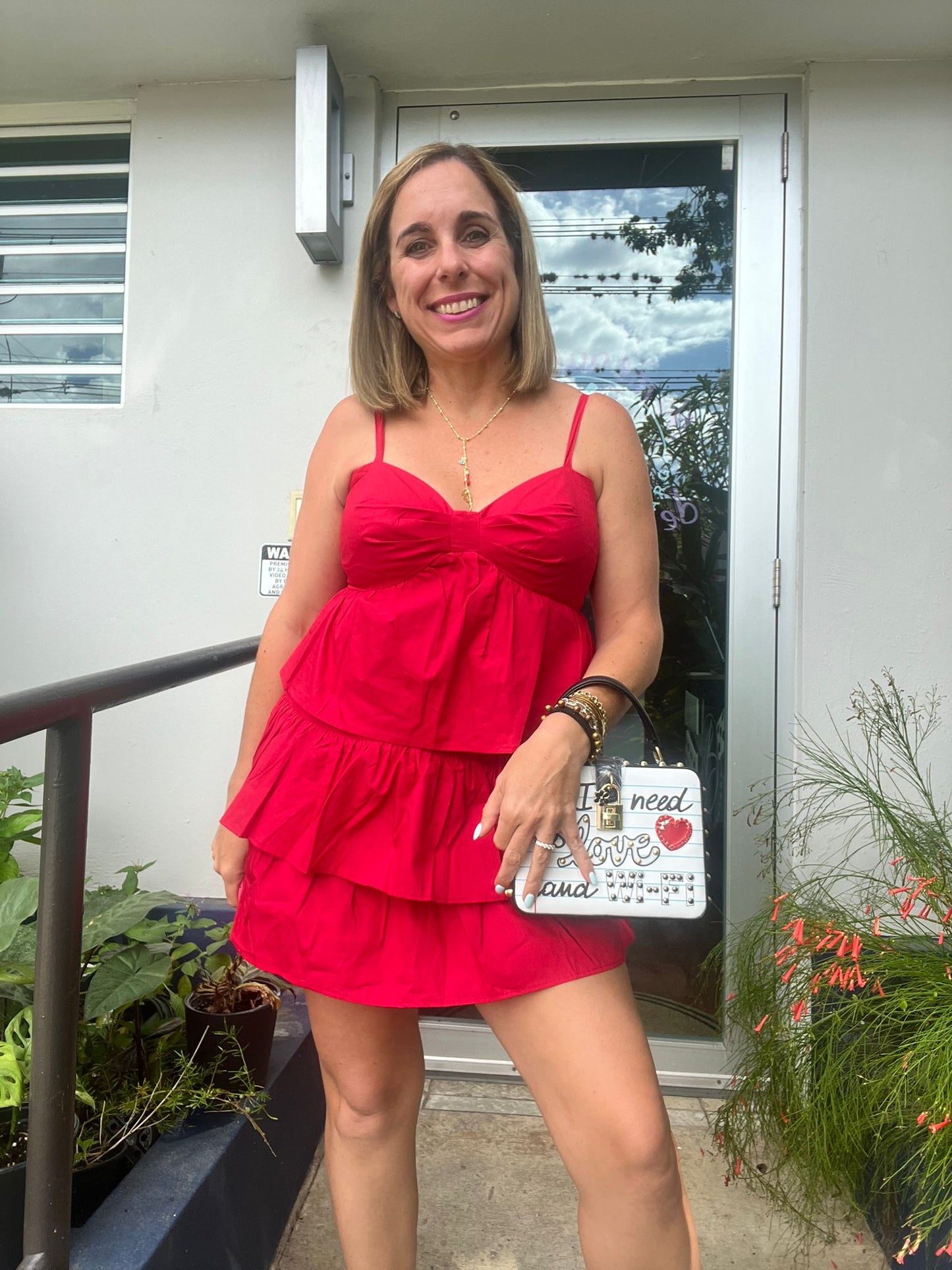 Red Ribbon Skort