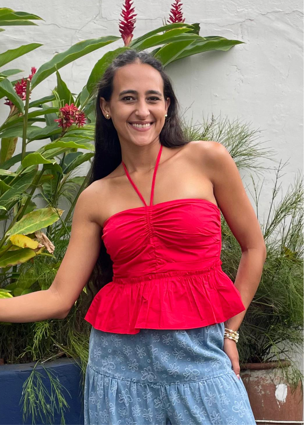 Red Halter Top