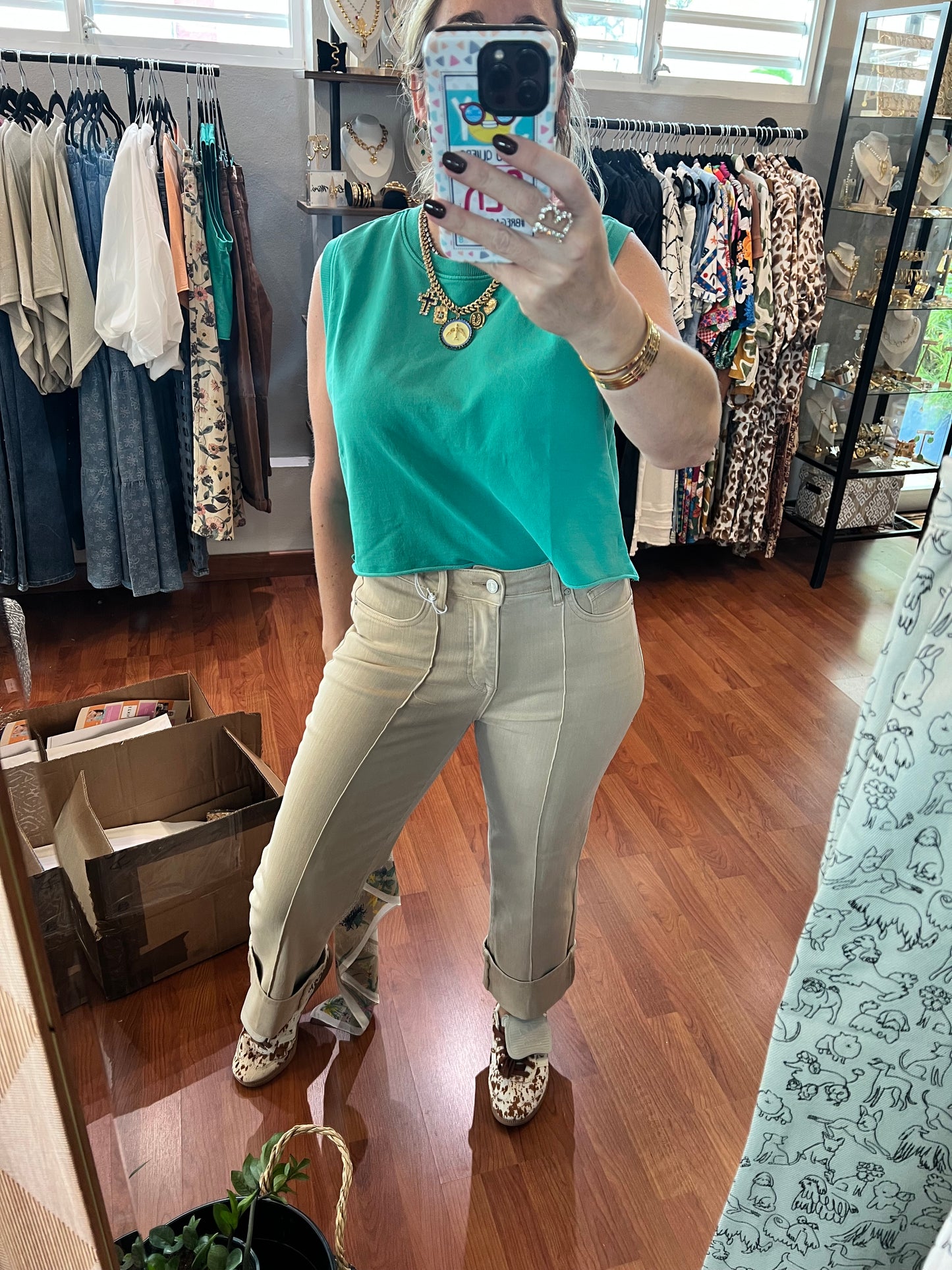 Cream pant