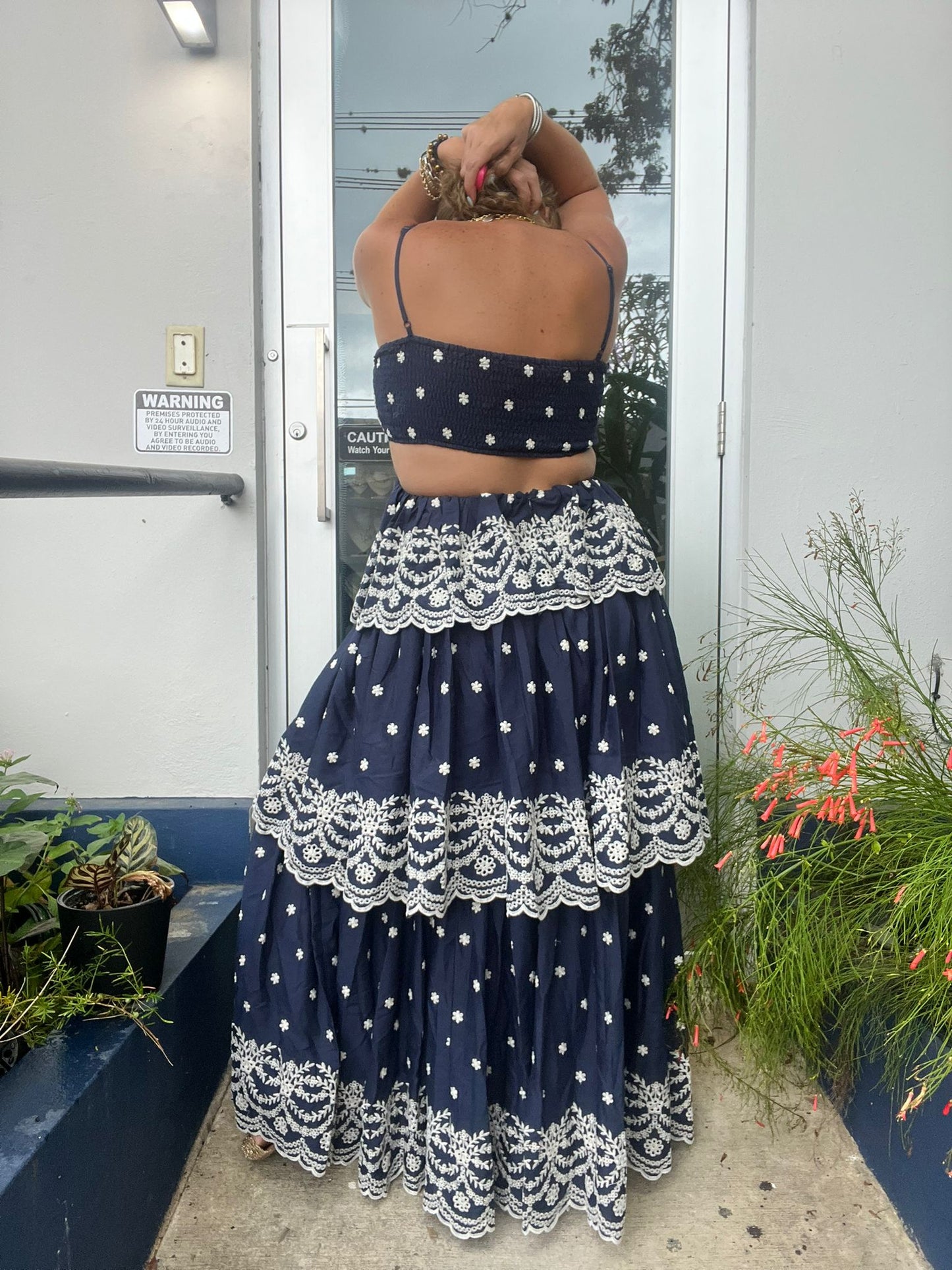 Eyelet Maxi Dress