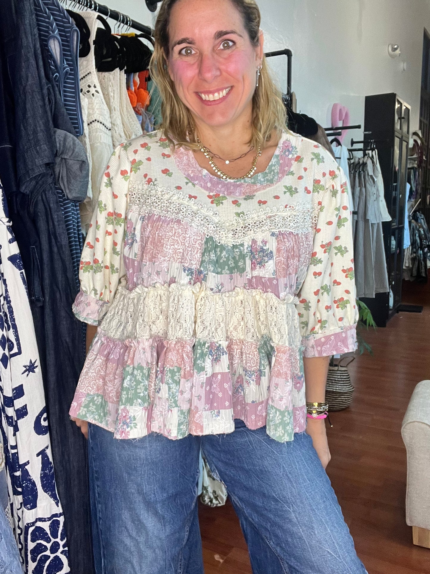 Strawberry Garden Blouse