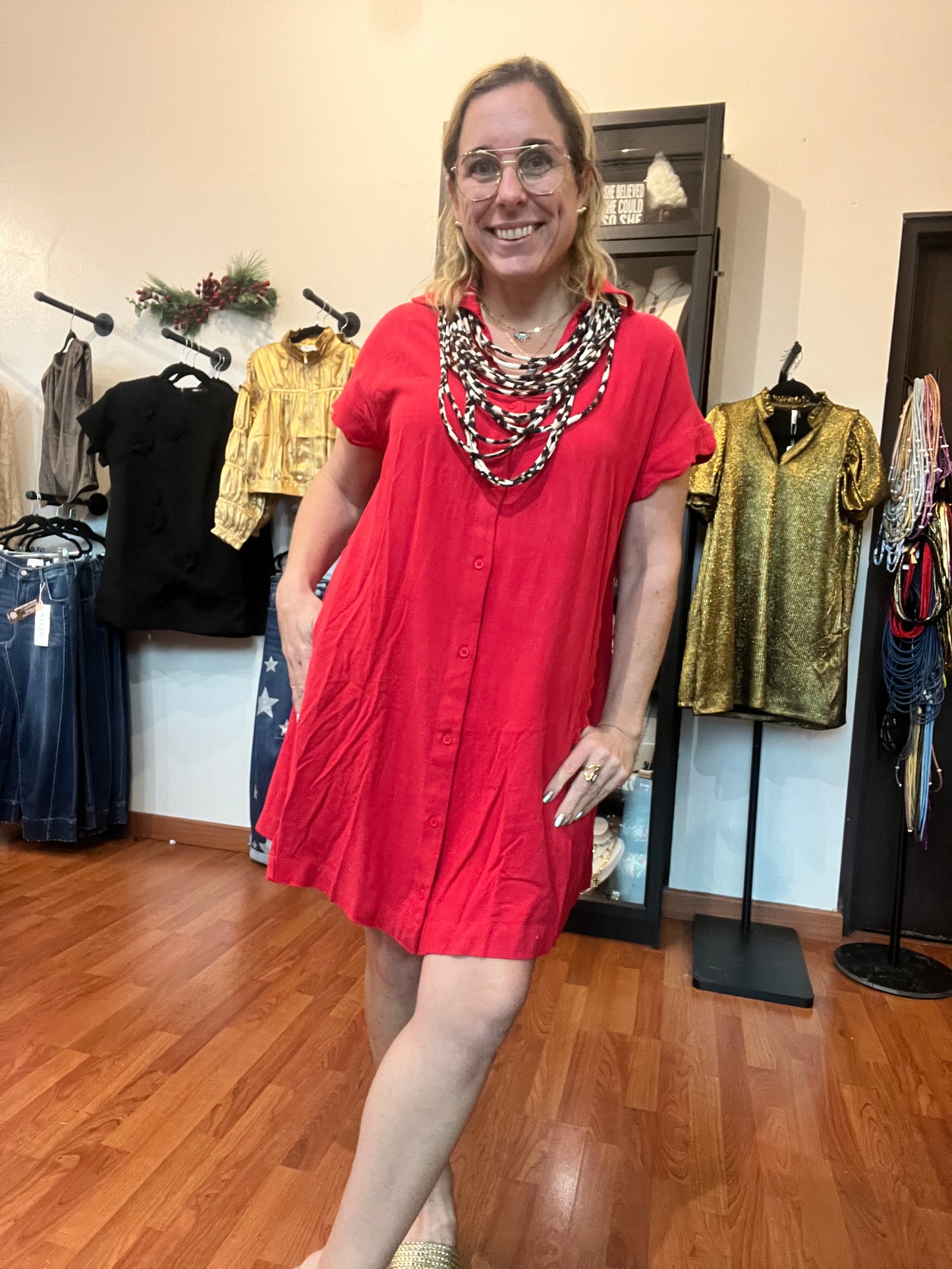Red Cami Dress
