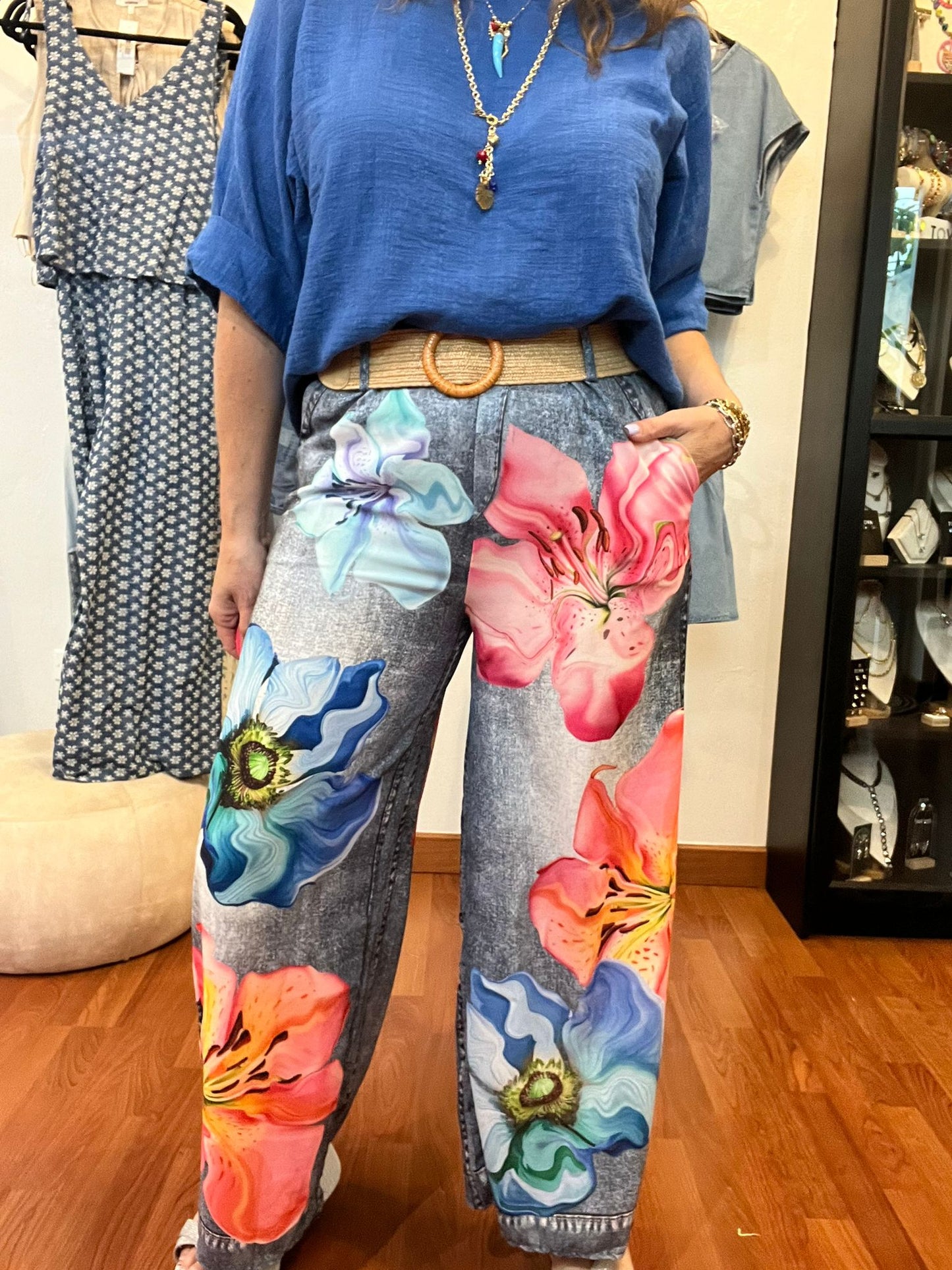 Blue Italy Top
