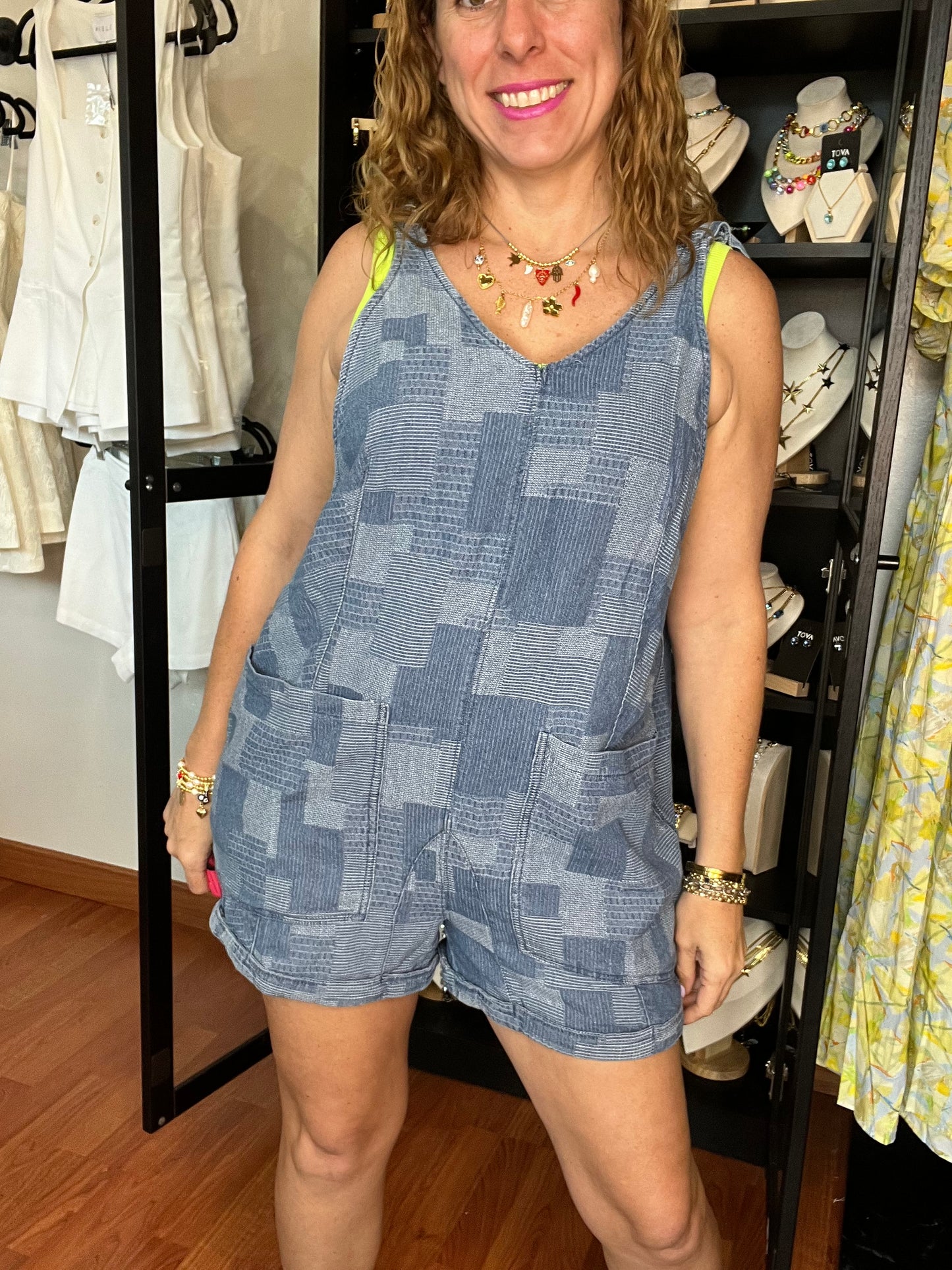 Indigo Romper