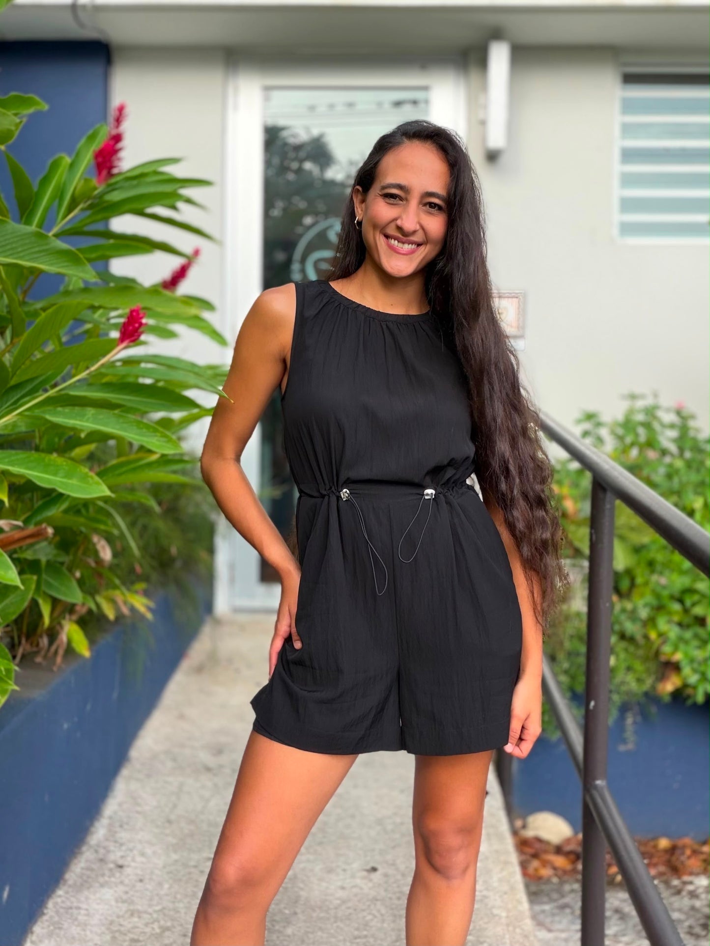 Nina Black Romper