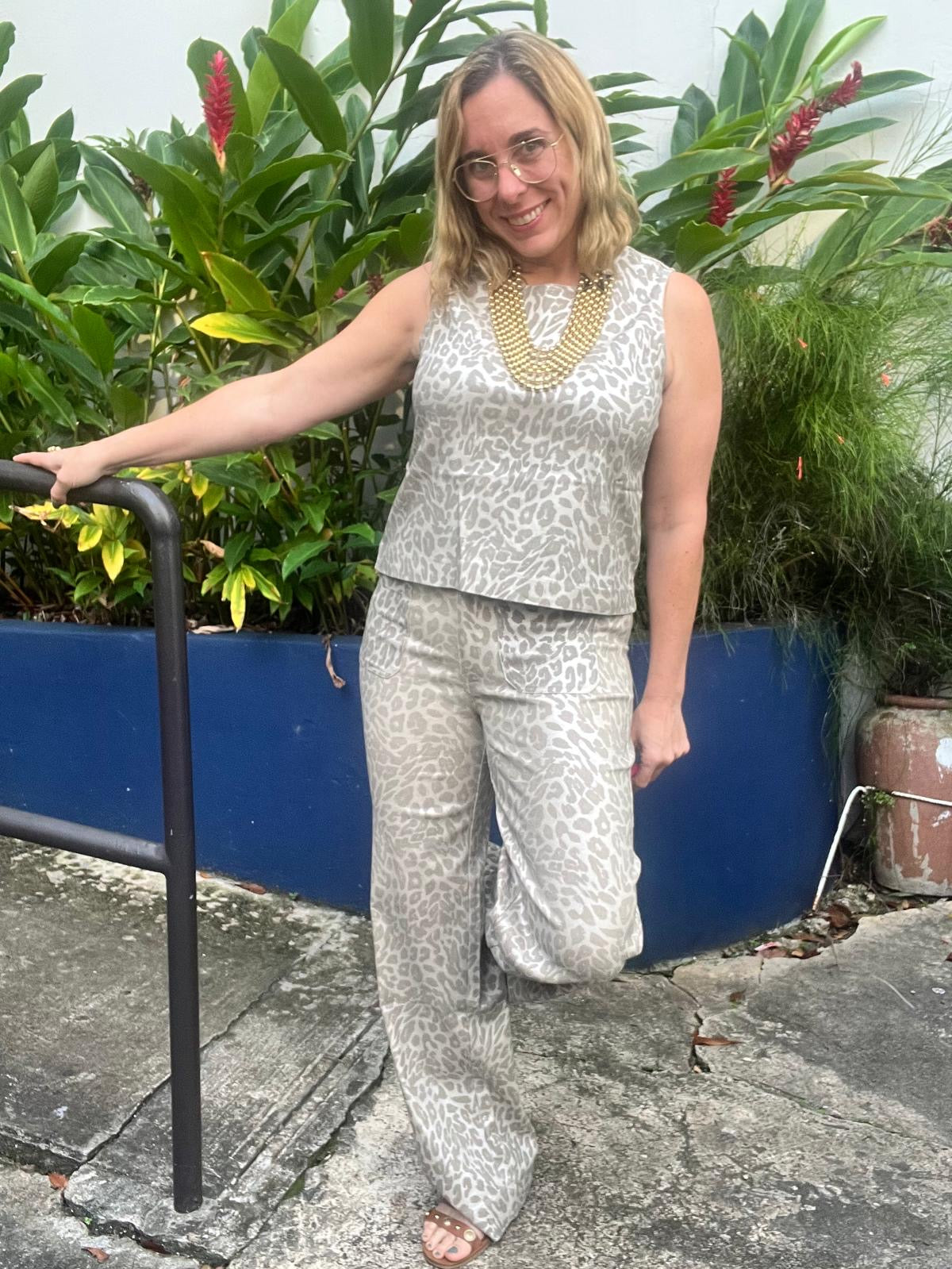 Metallic Animal Pant