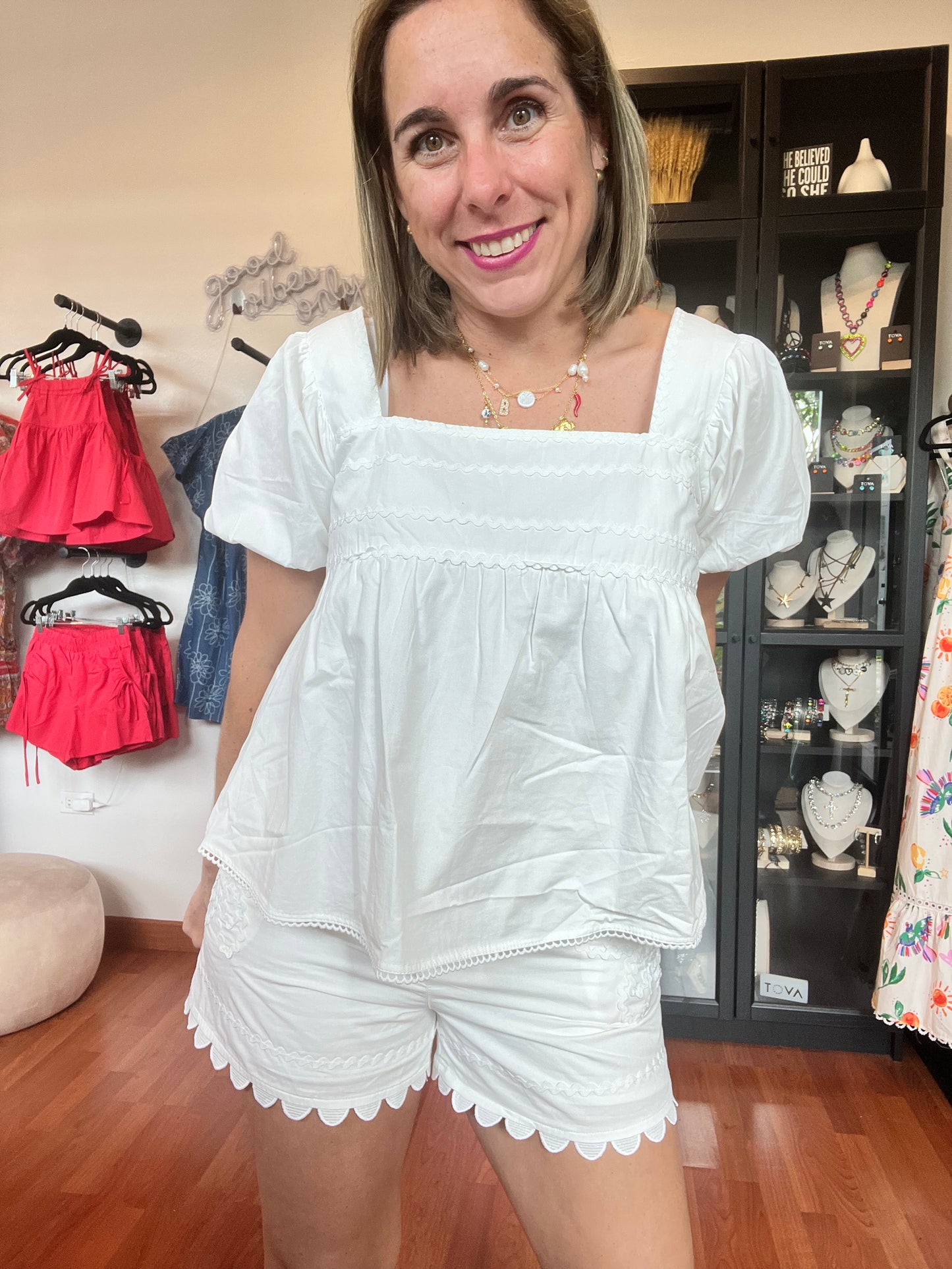 White short set