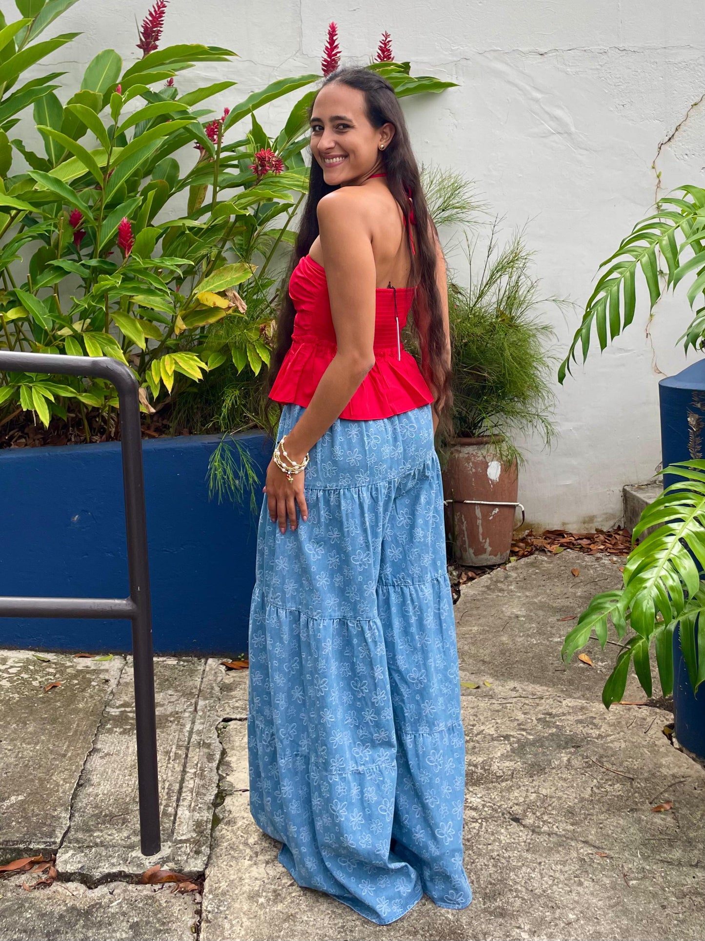 Red Halter Top