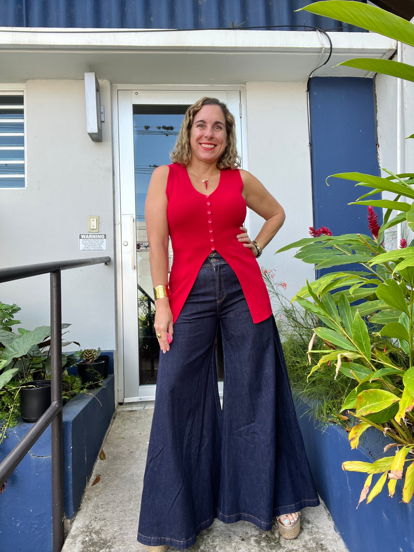 Red Leny Top