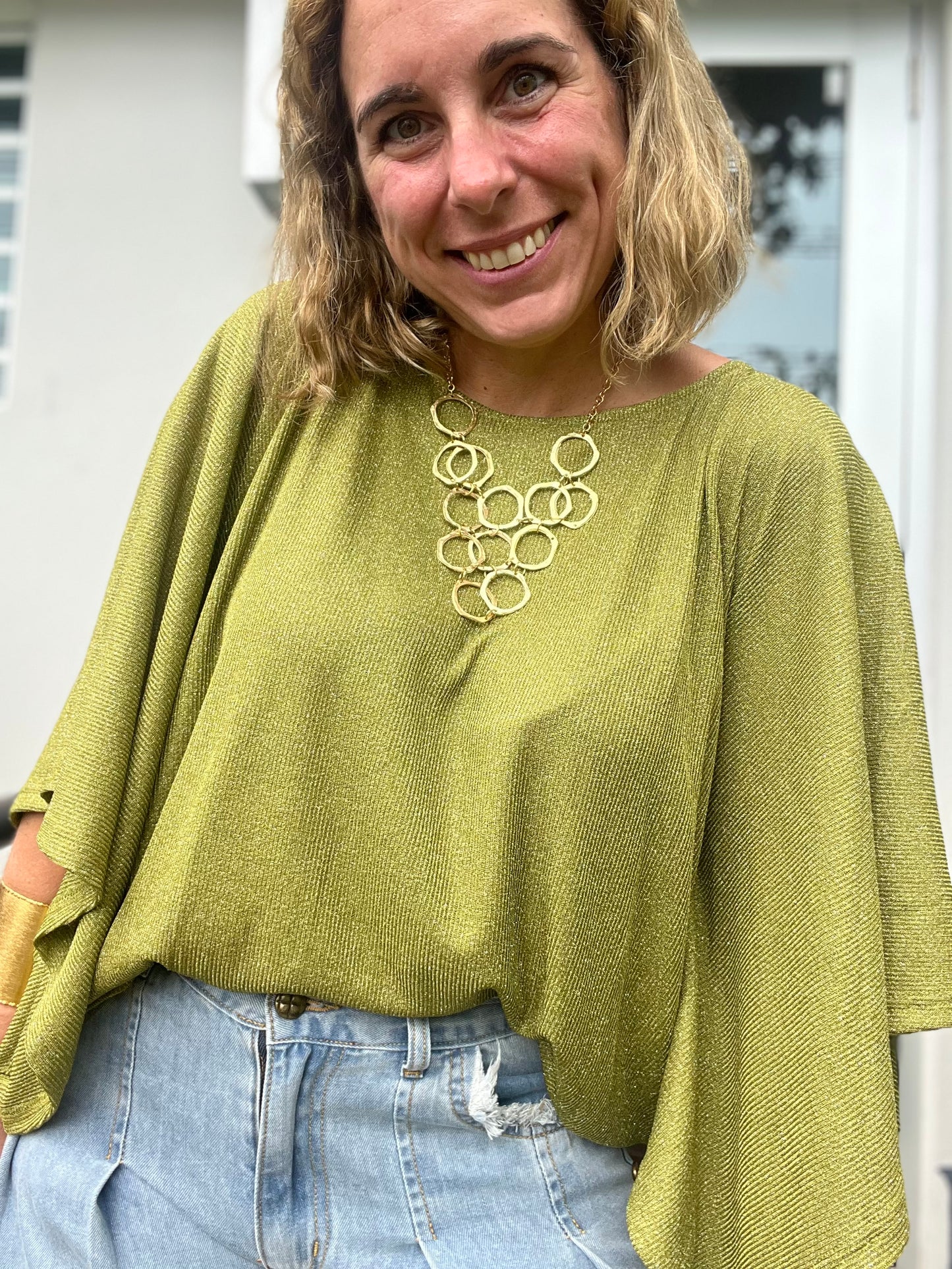 Green Kimono Top