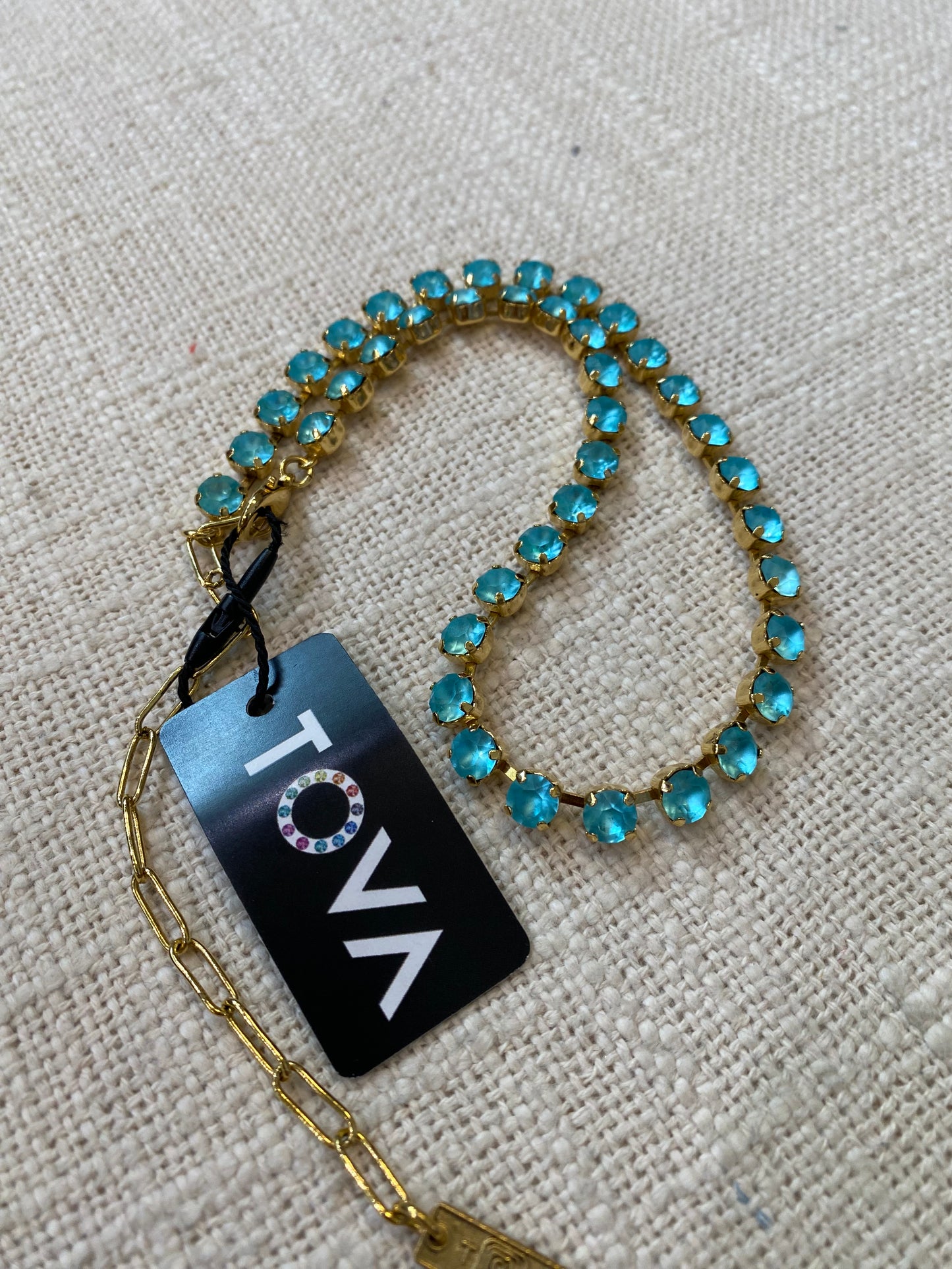 TOVA Oakland Teal Ignite Necklace