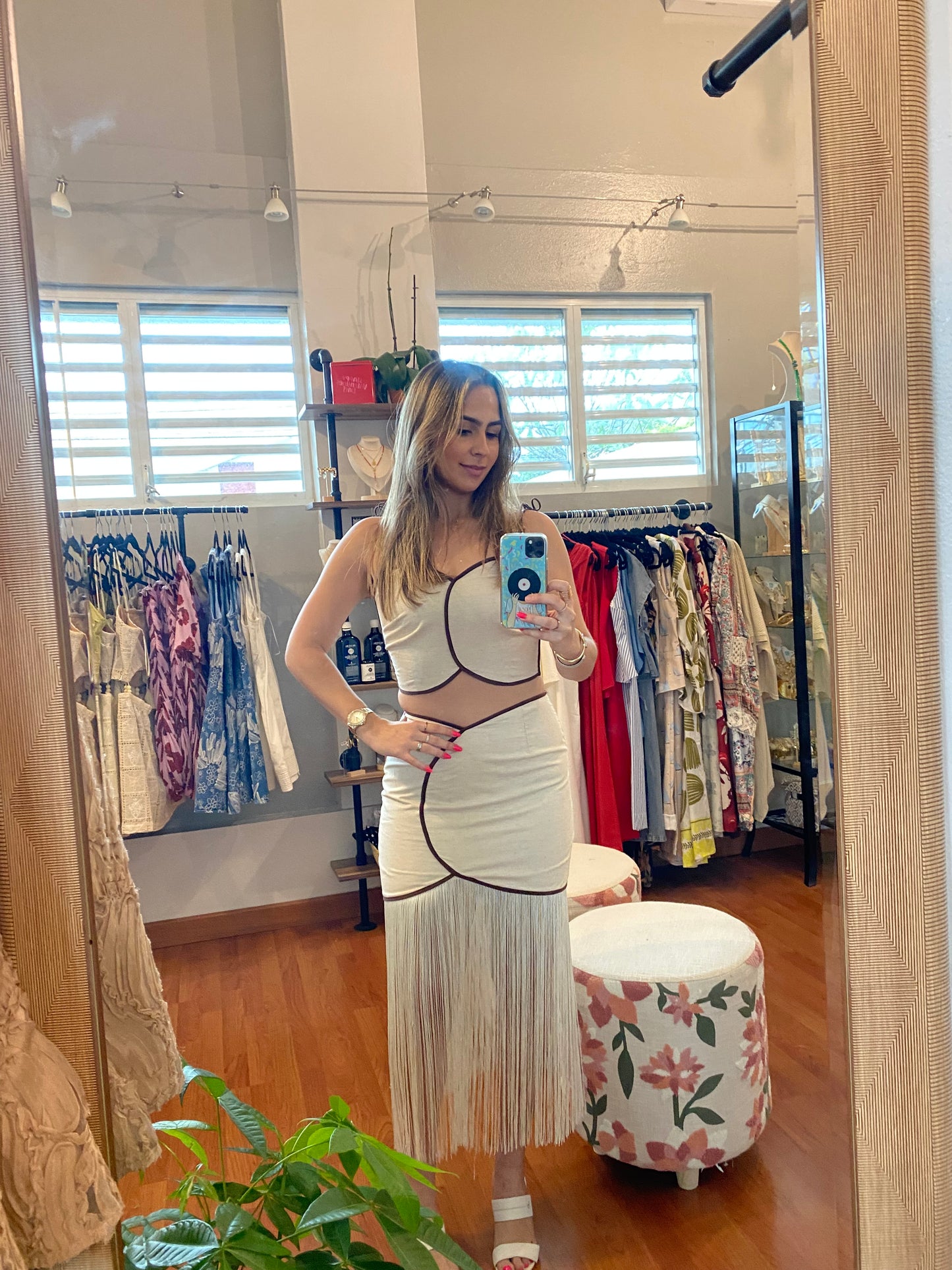 Valeria Fringe Skirt