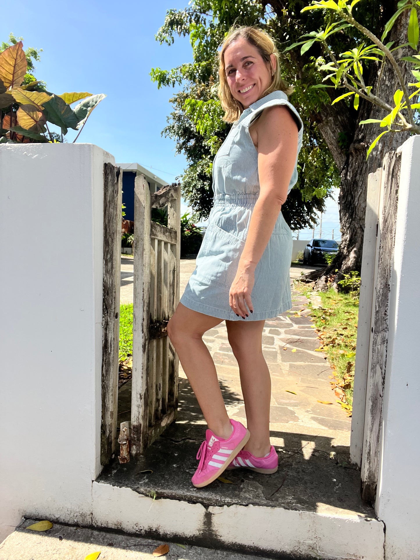 Tata denim short dress
