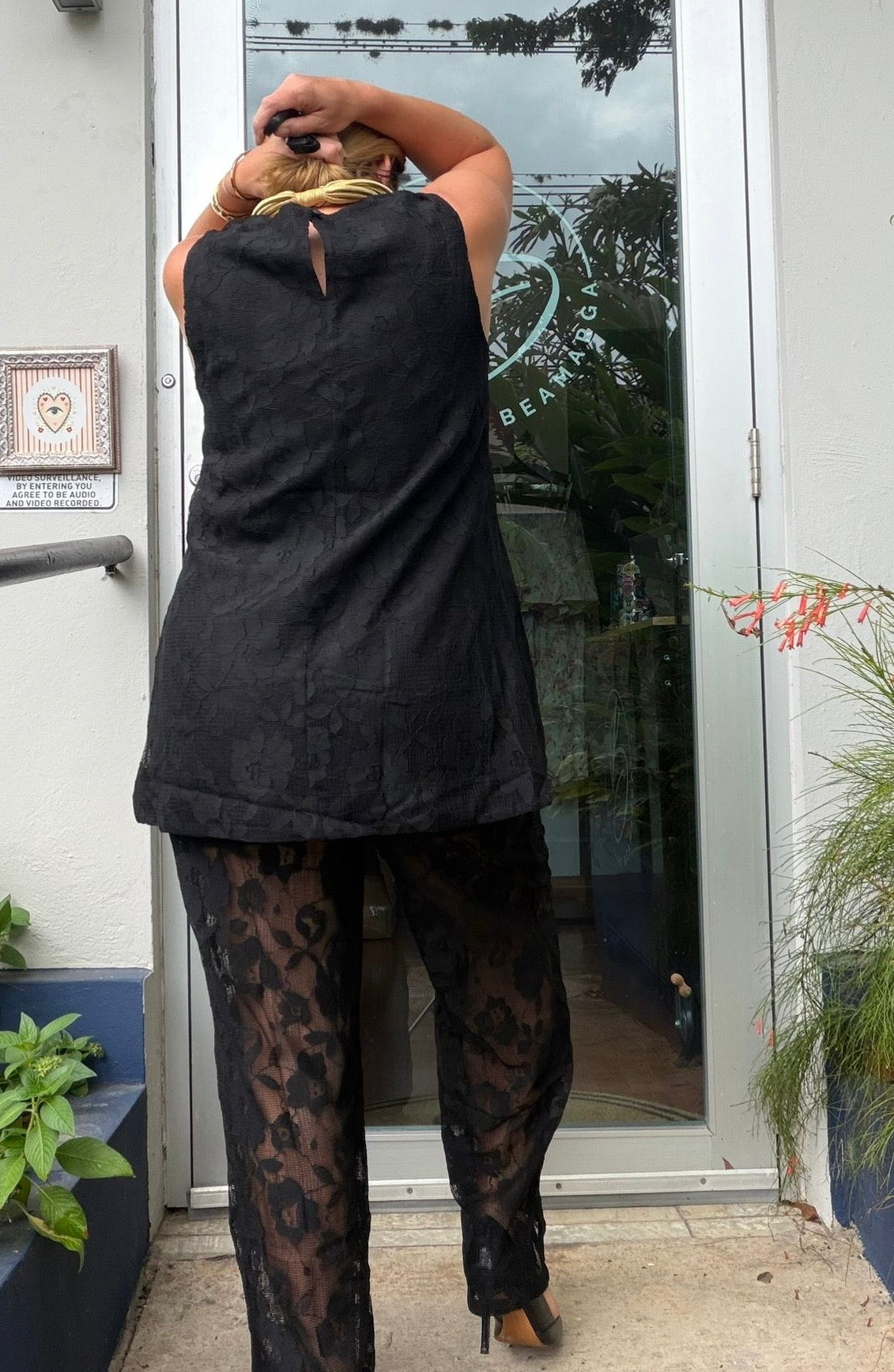 Alessia Black Lace Set