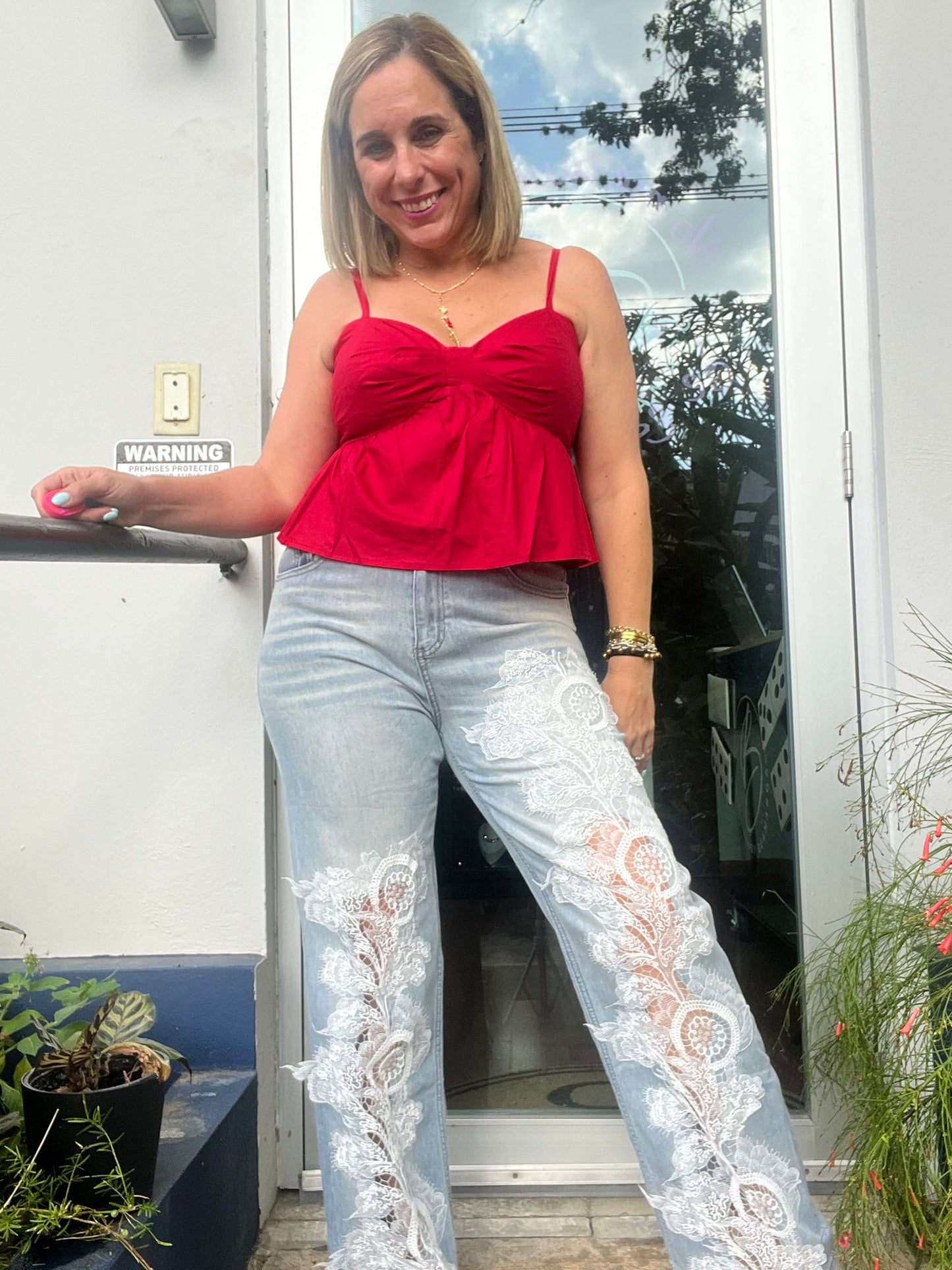 Red Ribbon Top