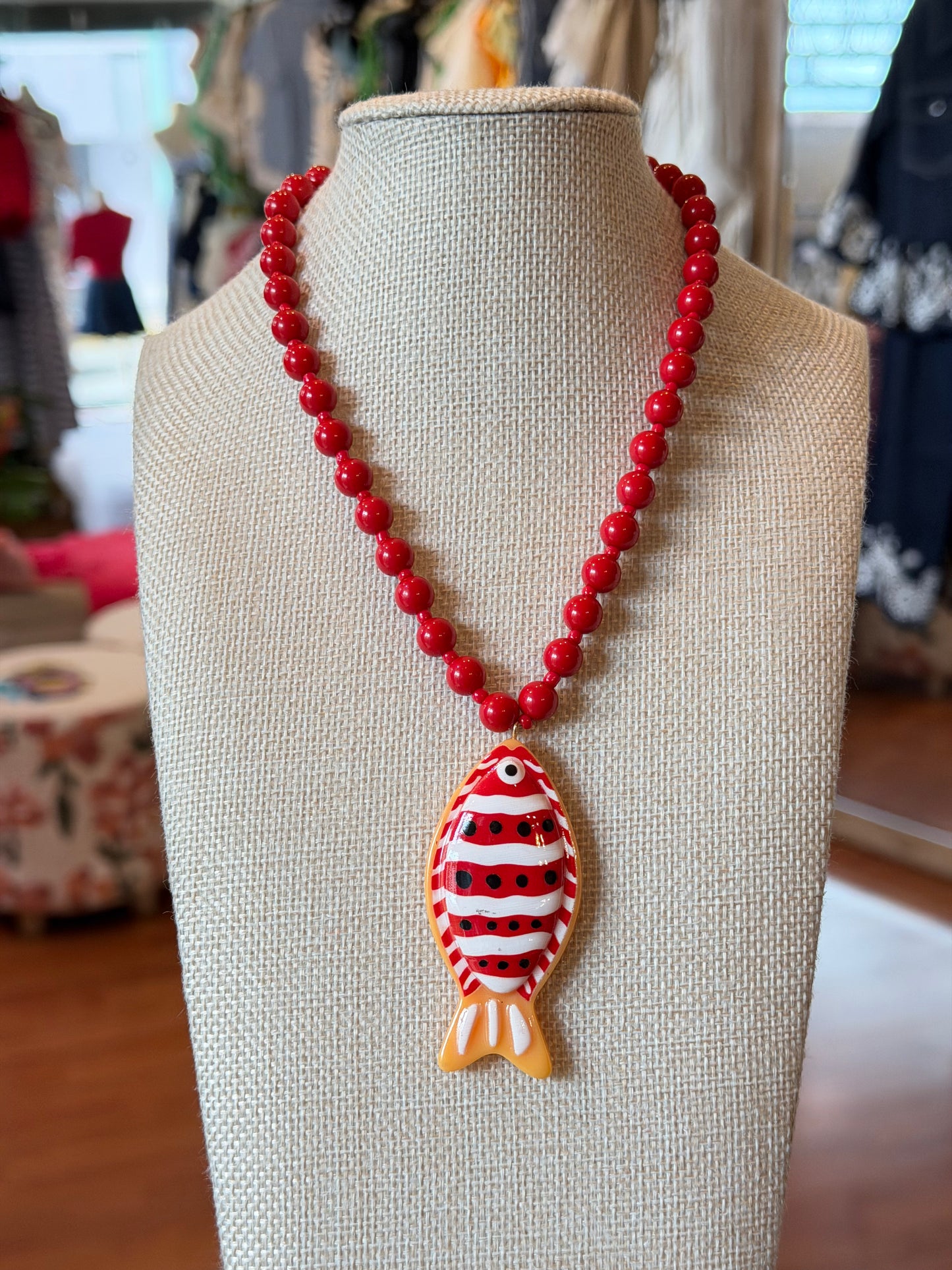 Red Clownfish Necklace
