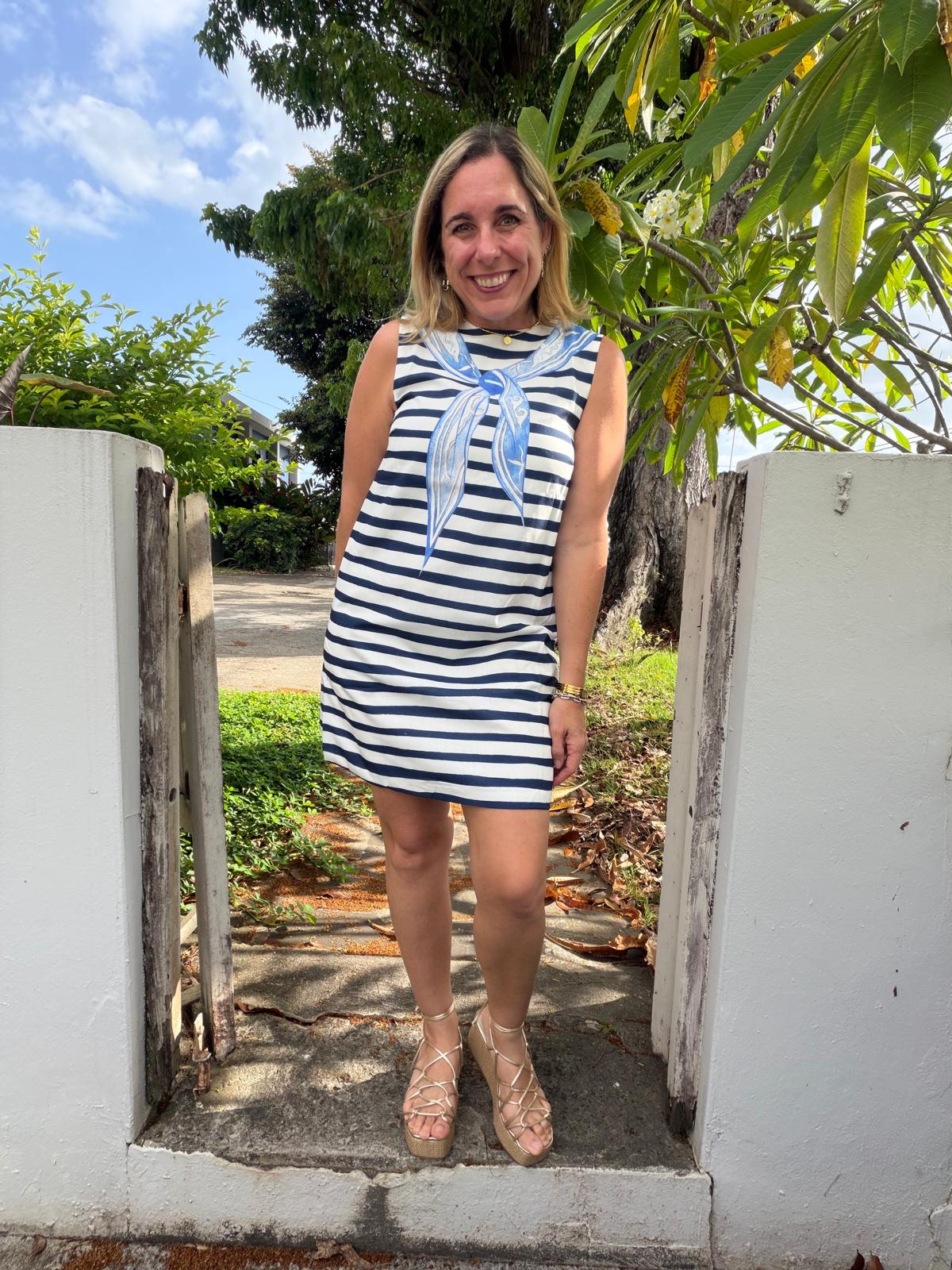 Marine Scarf Dress