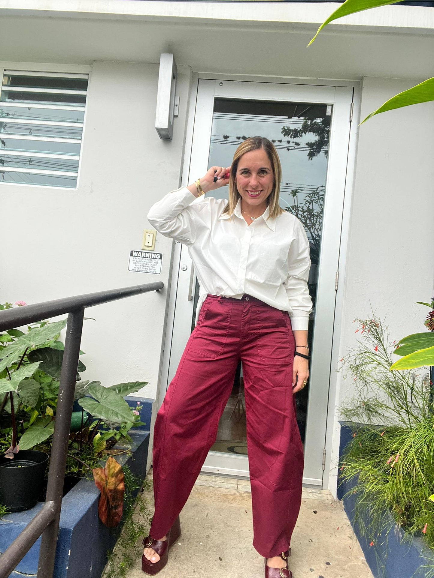 Italy Burgundy Pants