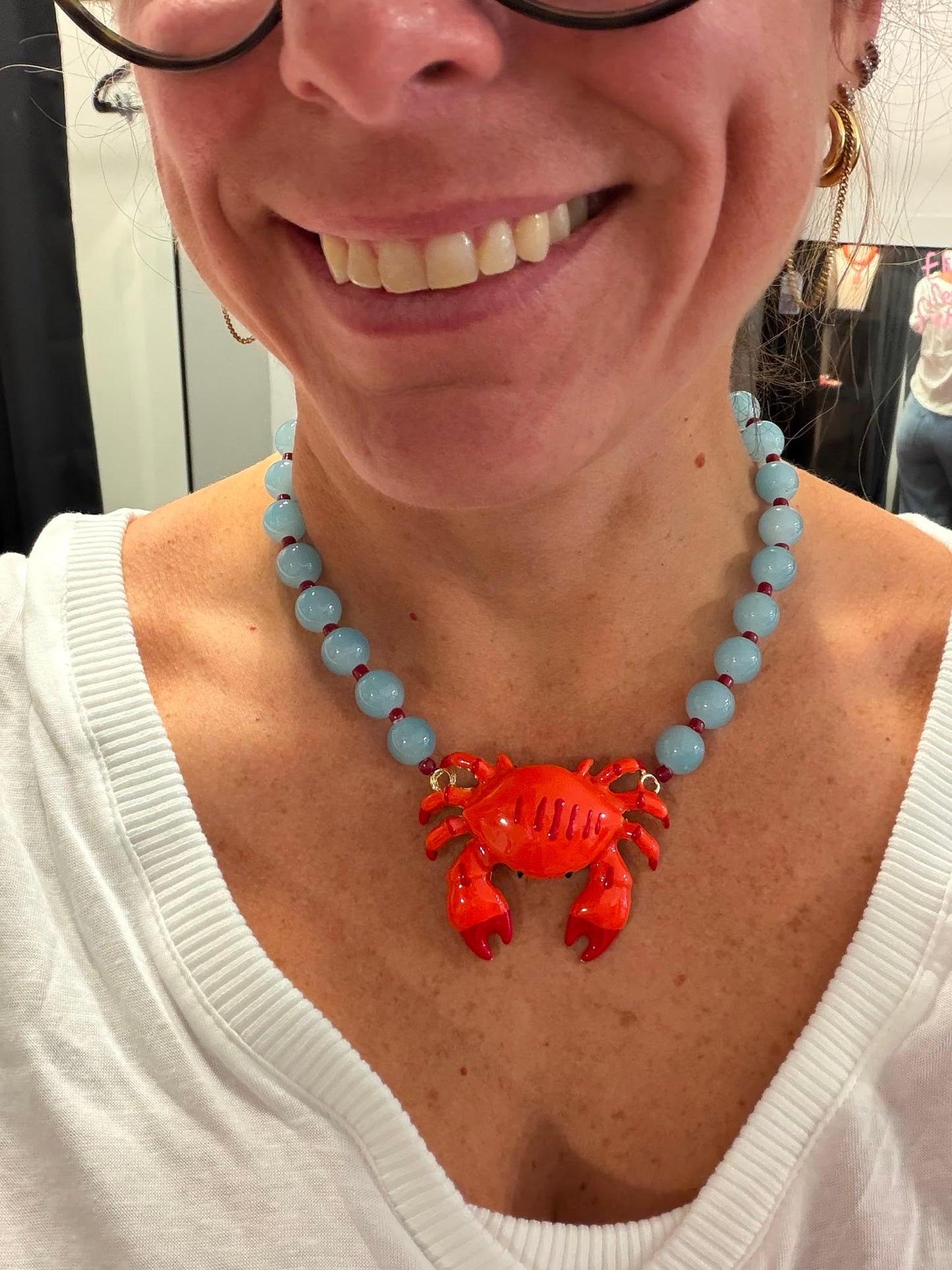 Crab Beaded Necklaces