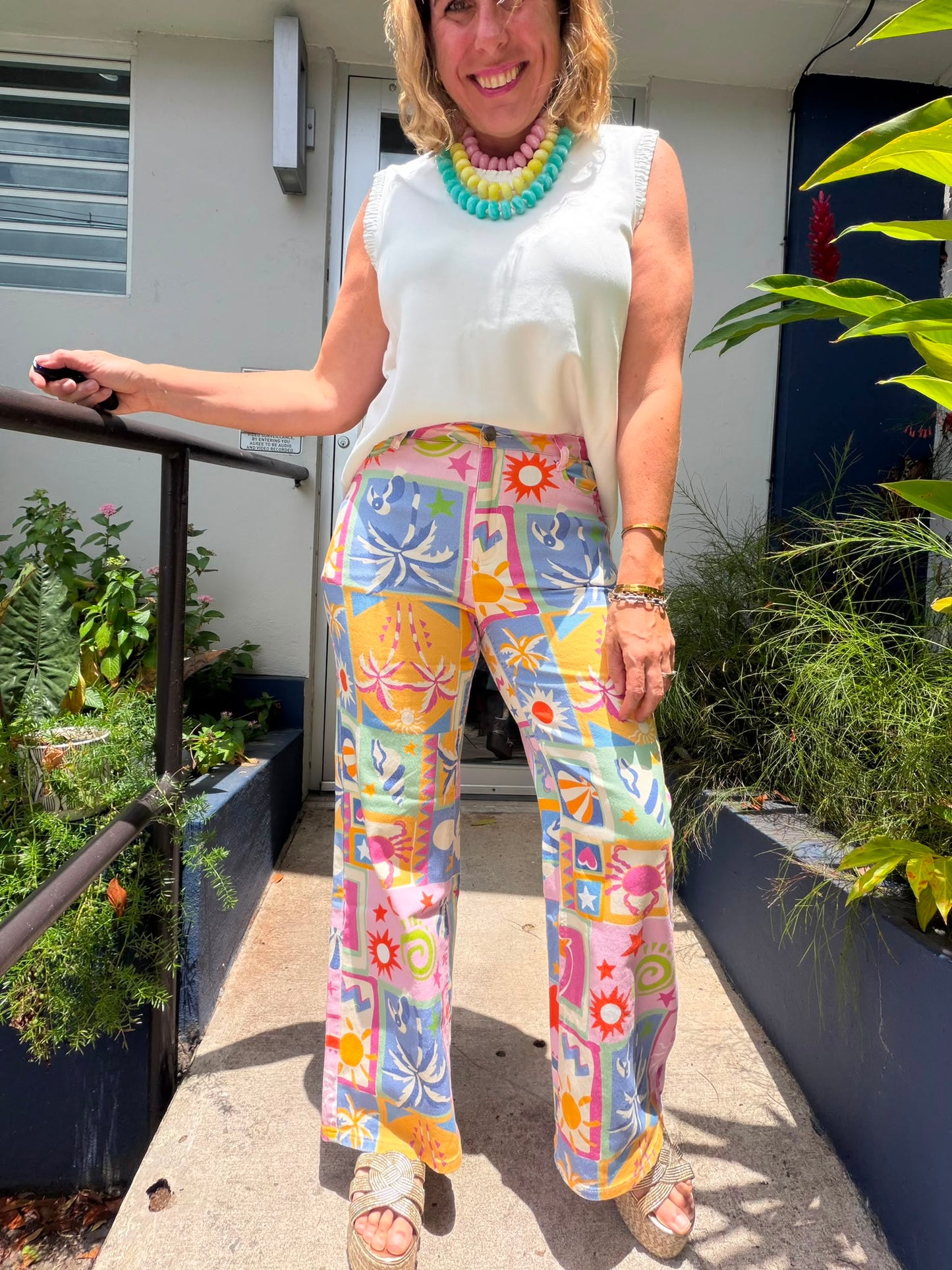 Summer Patchwork Pants