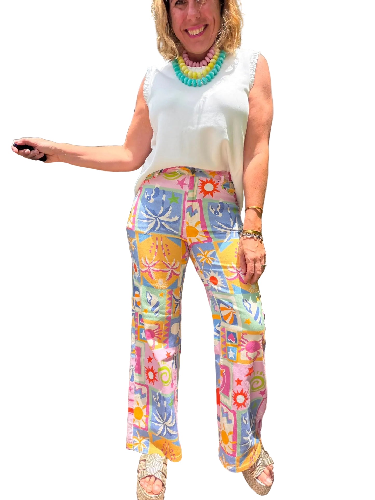 Summer Patchwork Pants
