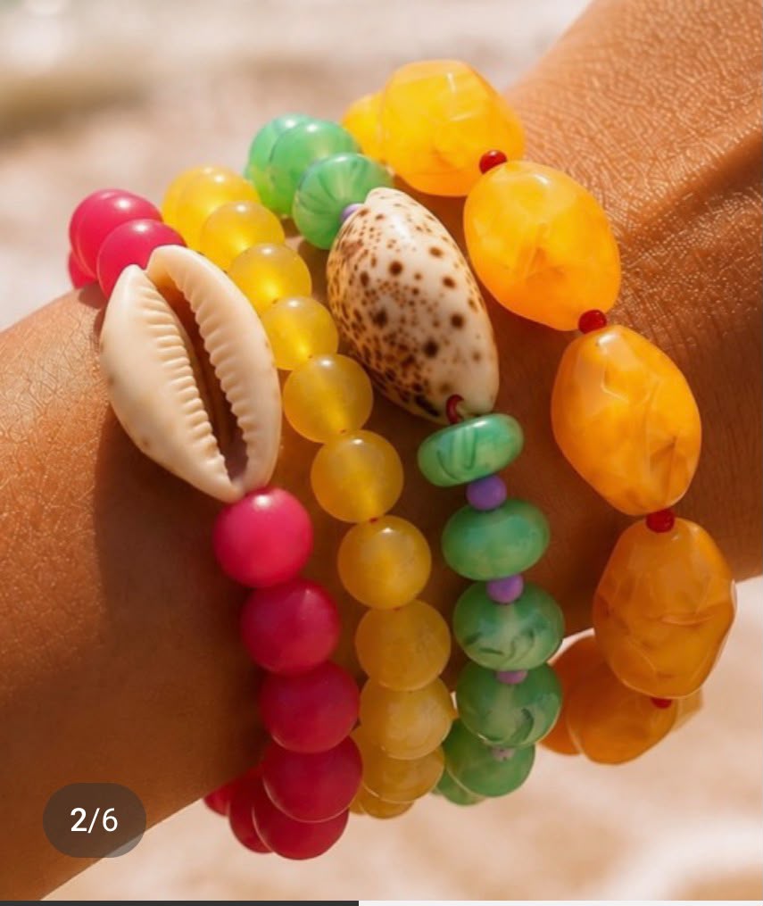 Colorful Seashell Bracelet