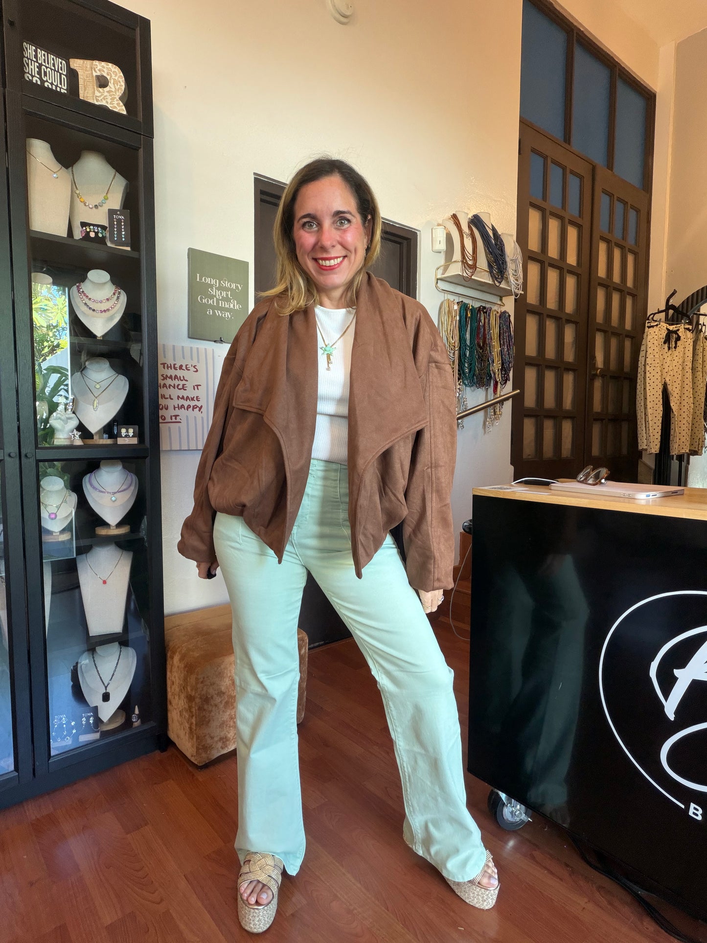 Faux Brown Jacket