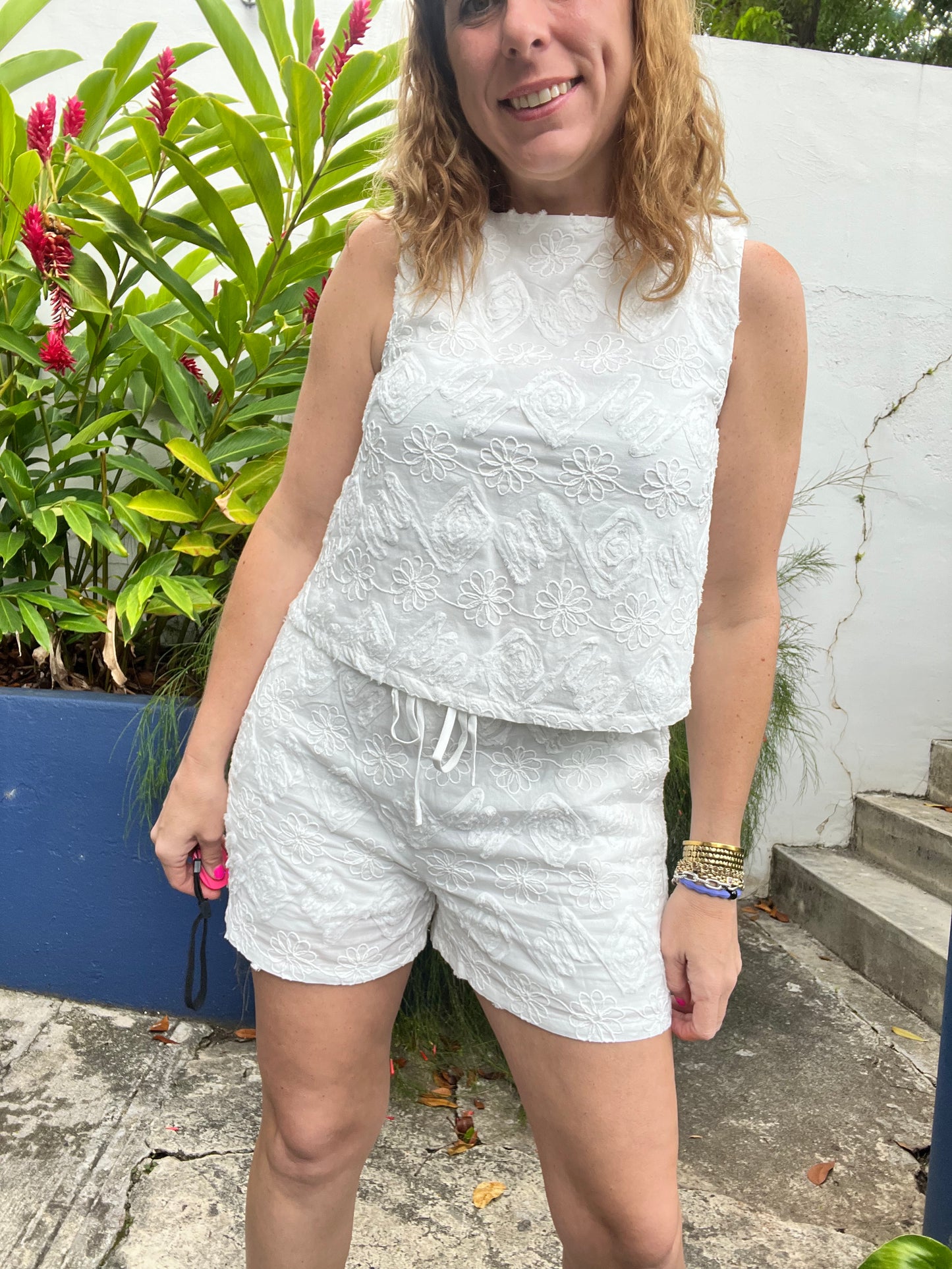 Blanquita short set