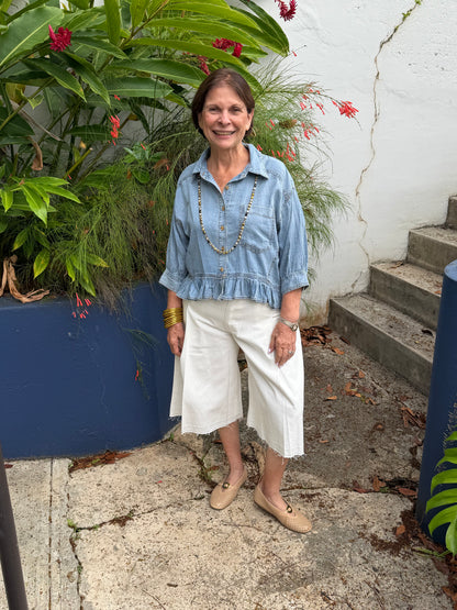 Andreina Denim Top