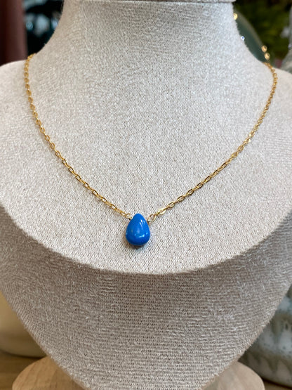 Indigo- Sofia Necklace in Ceruleite