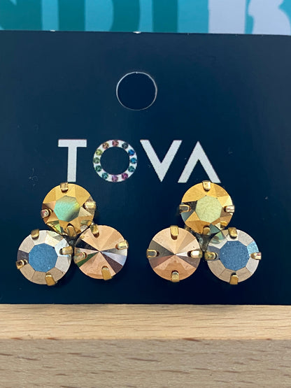 TOVA Ines Earrings in Mixed Metal