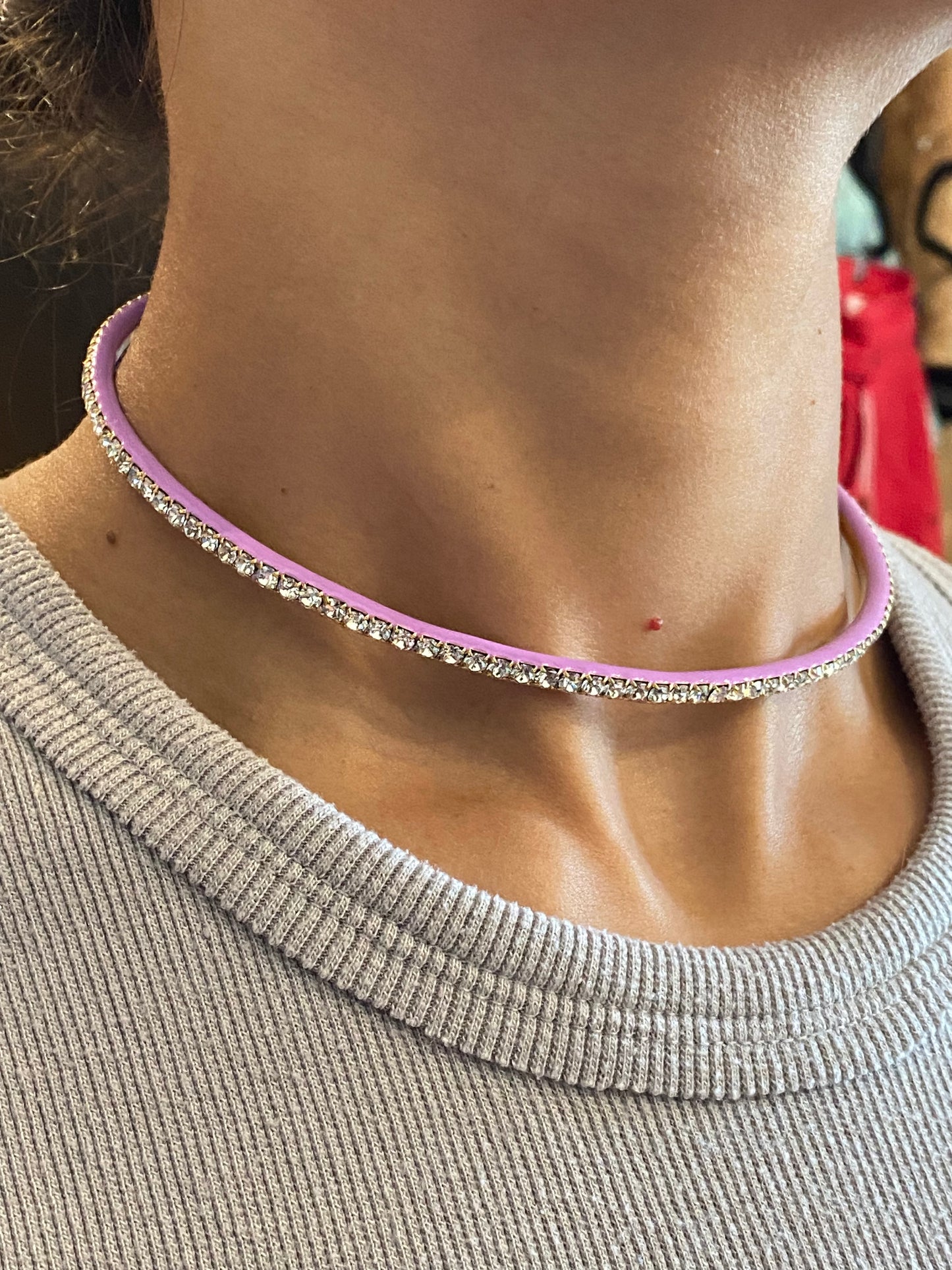 TOVA Lavender Choker