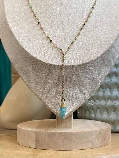 Indigo - Mallorca Multi Tourma Necklace