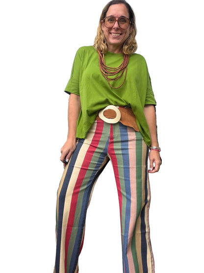 Multi Stripe Retro Pants