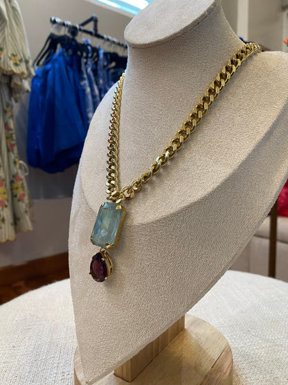 TOVA Ashe 2 Stone Necklace