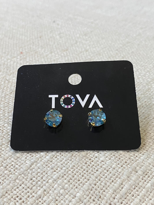 TOVA Oakland Studs Ice Blue