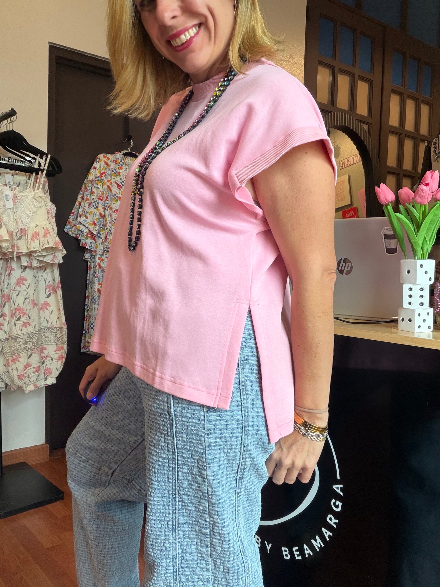 Baby Pink Top