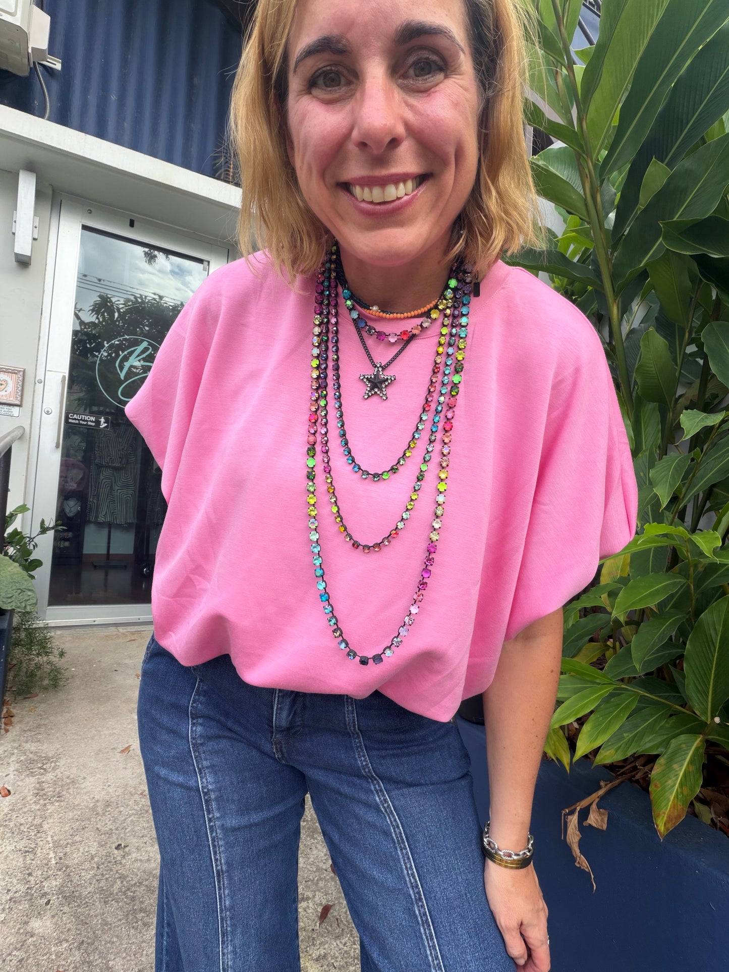 Hibiscus Bubble Top