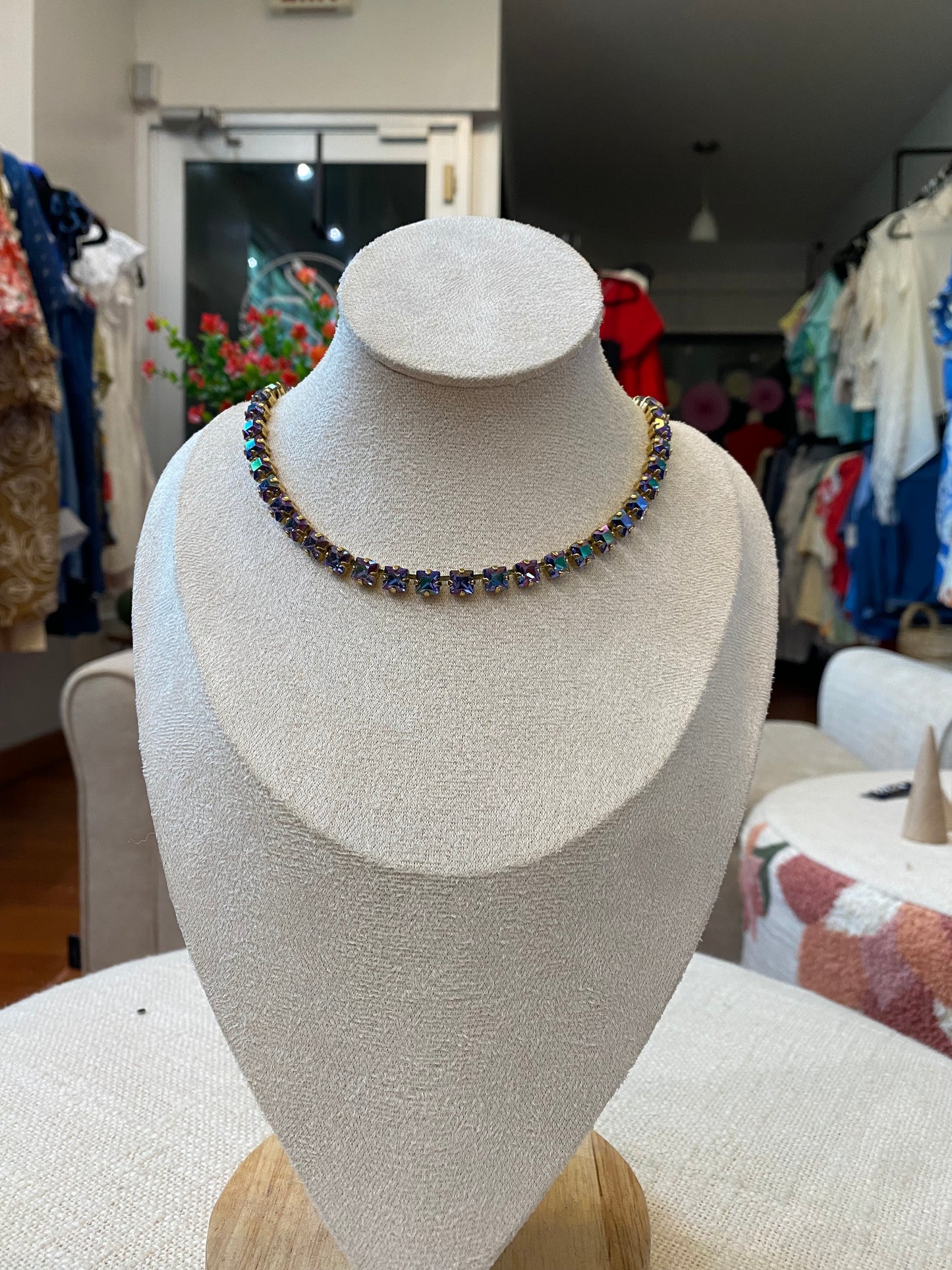 TOVA Oakland Necklace in Purple Bohemian Wonderland