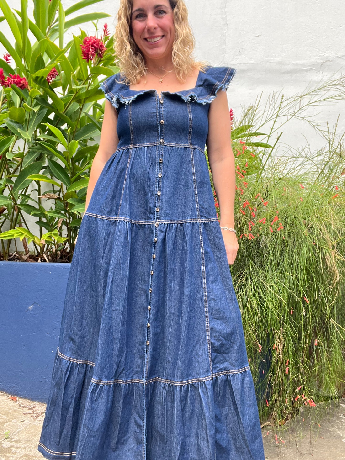 All about denim dress