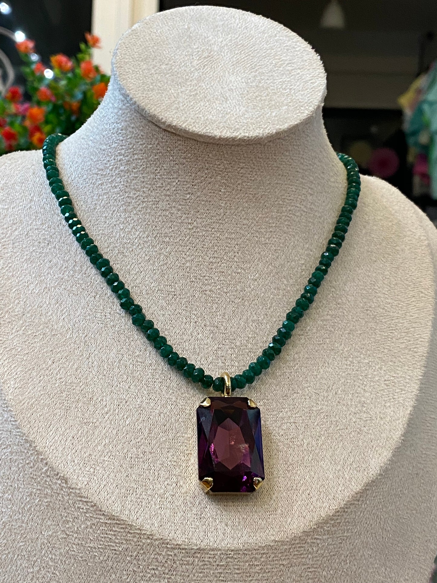 TOVA Tammy Necklace Amethyst