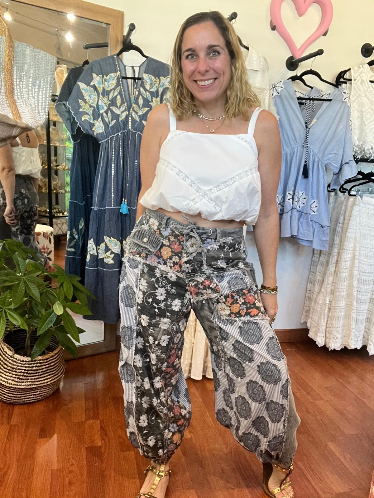 Floral Mix Pants