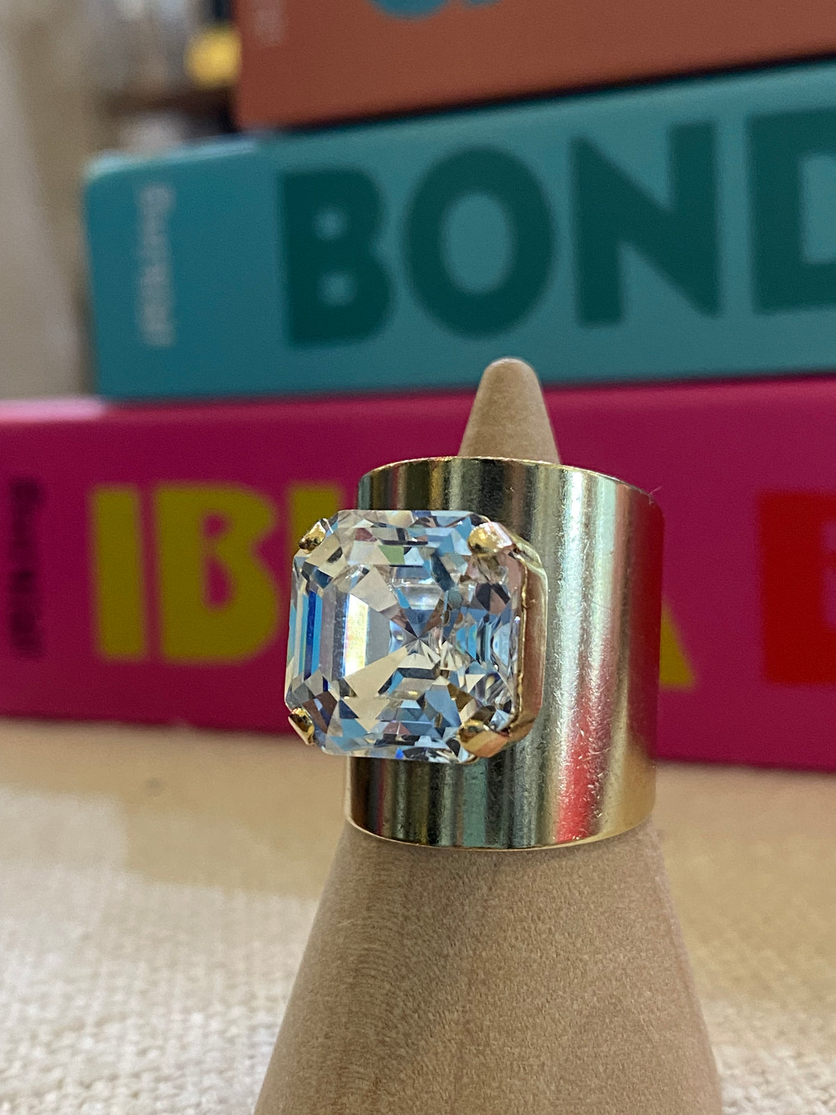 TOVA Nikki Ring in Clear