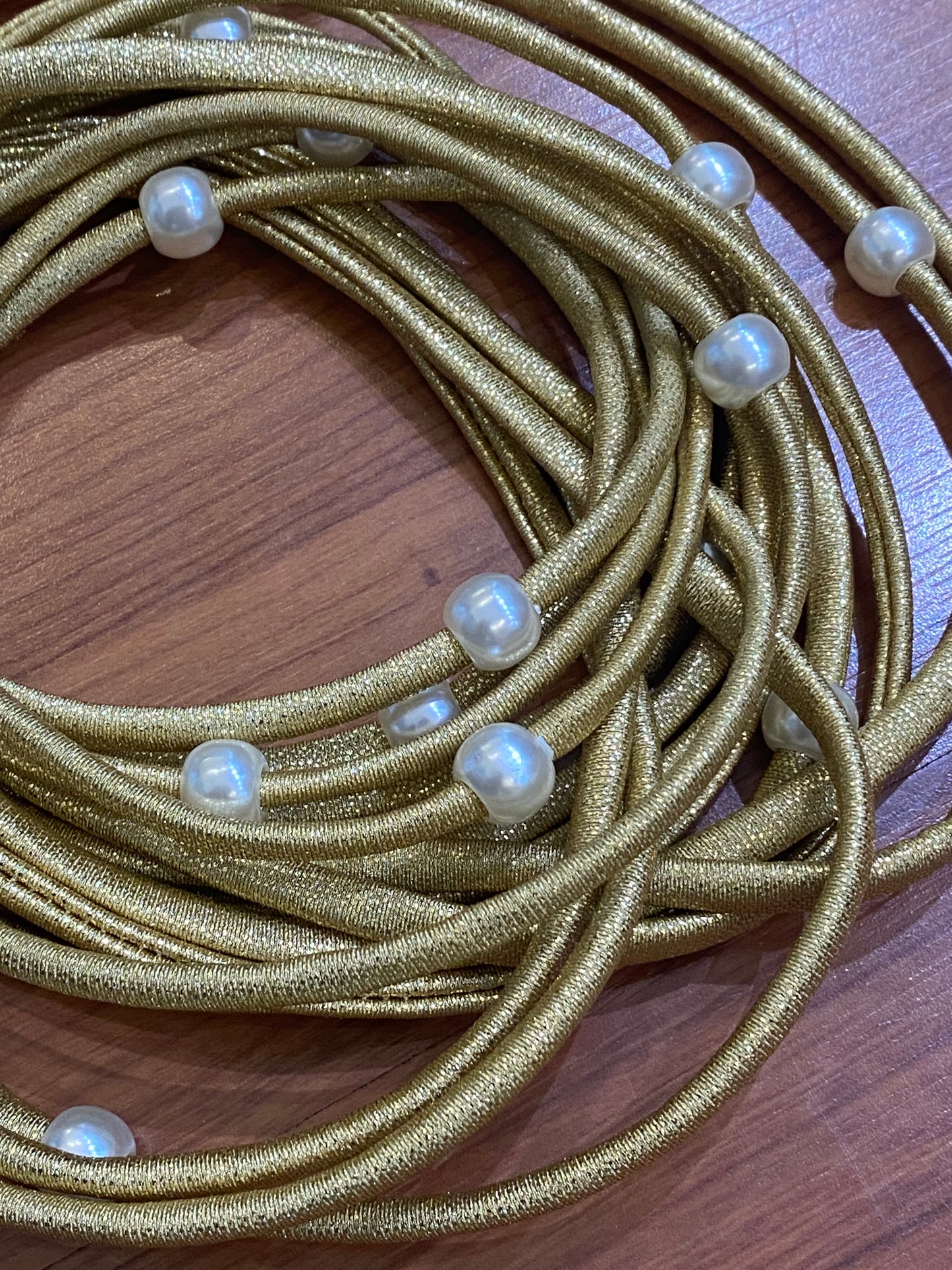 Flecos: Metálicos con beads