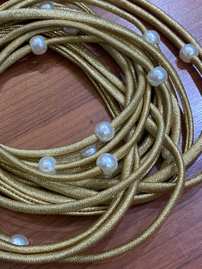 Flecos: Metálicos con beads