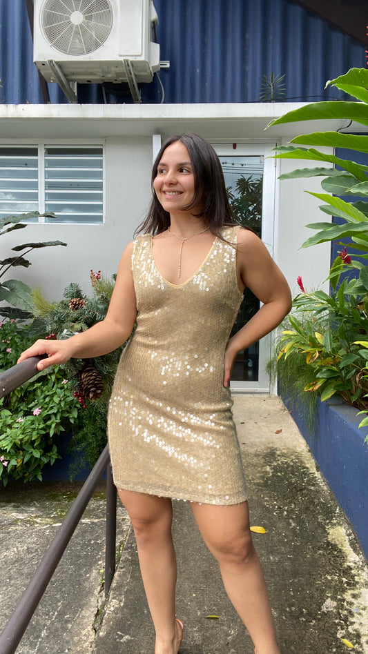 Golden Muse Dress