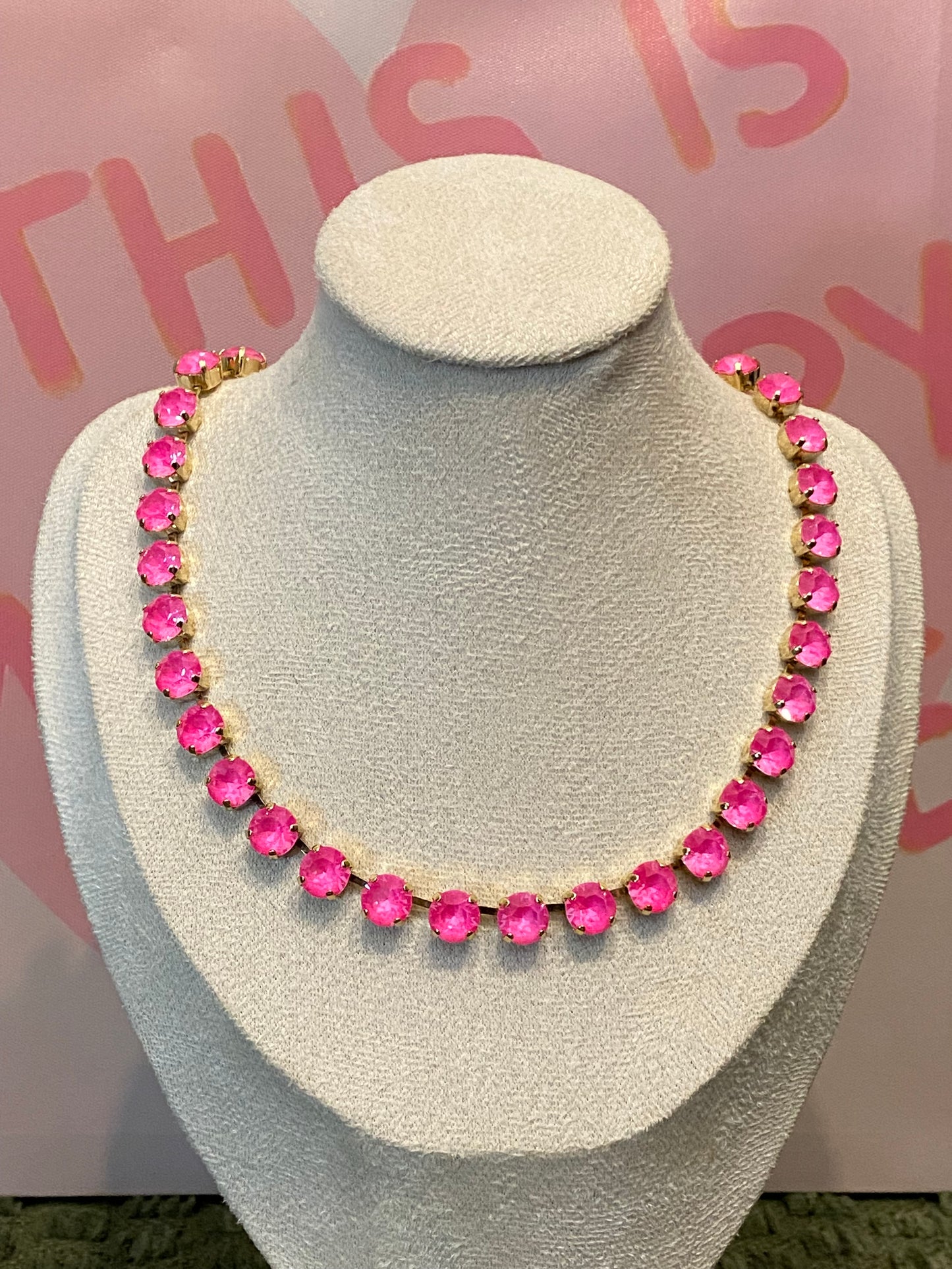 TOVA Oakland Necklace in Fuchsia