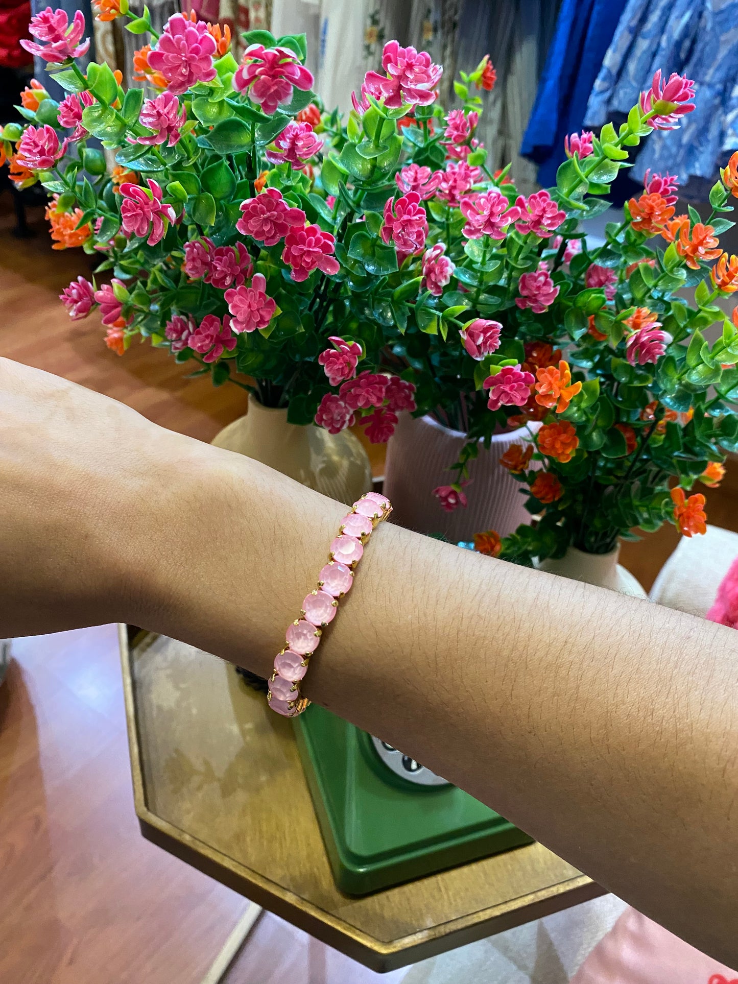 TOVA Oakland Stretch Bracelet Petal Pink