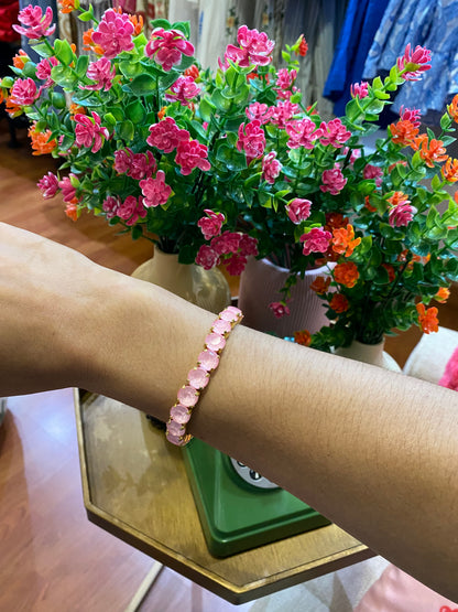 TOVA Oakland Stretch Bracelet Petal Pink